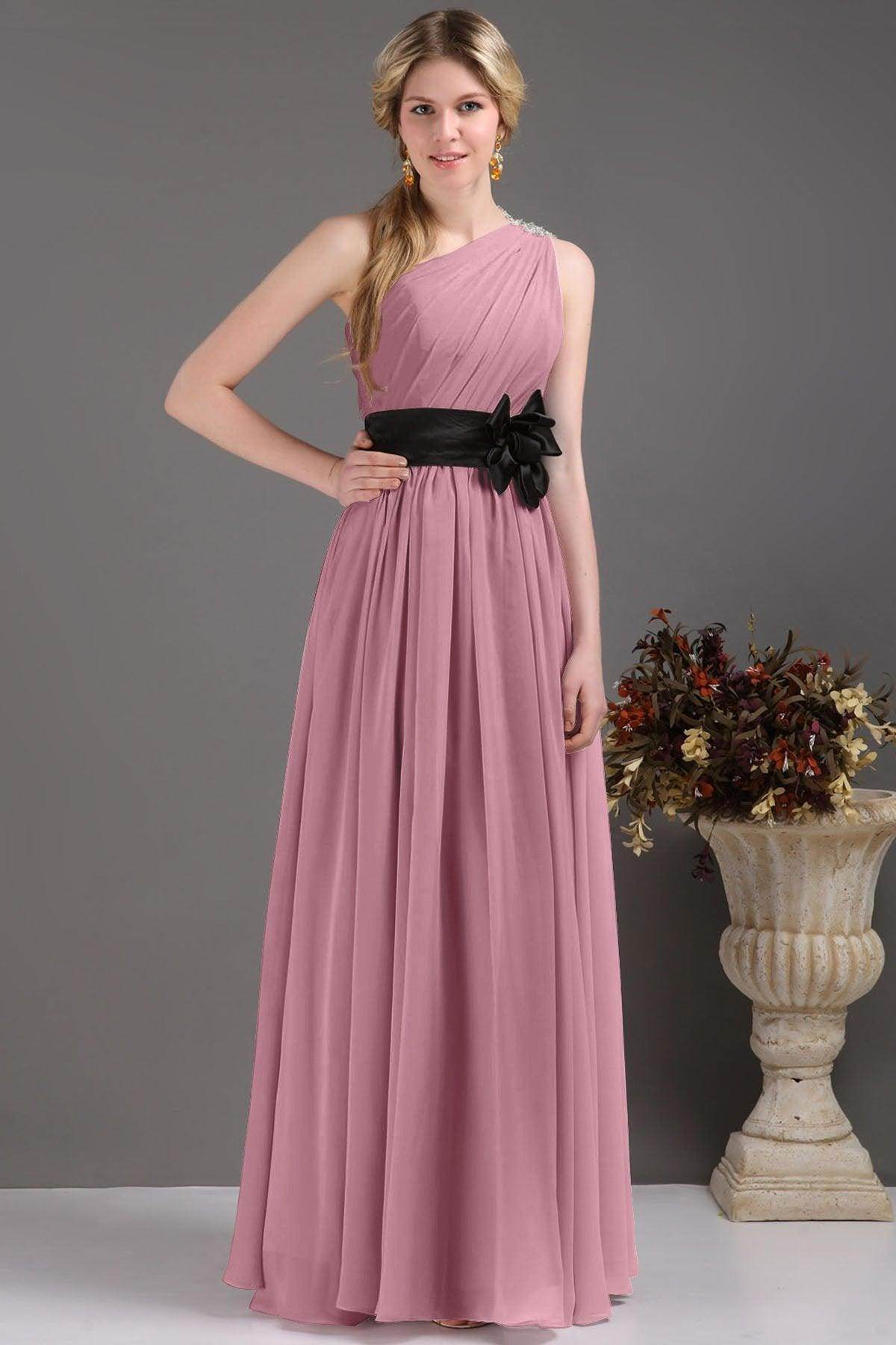 Sheath-Column Floor Length Bridesmaids Dress COSF14001
