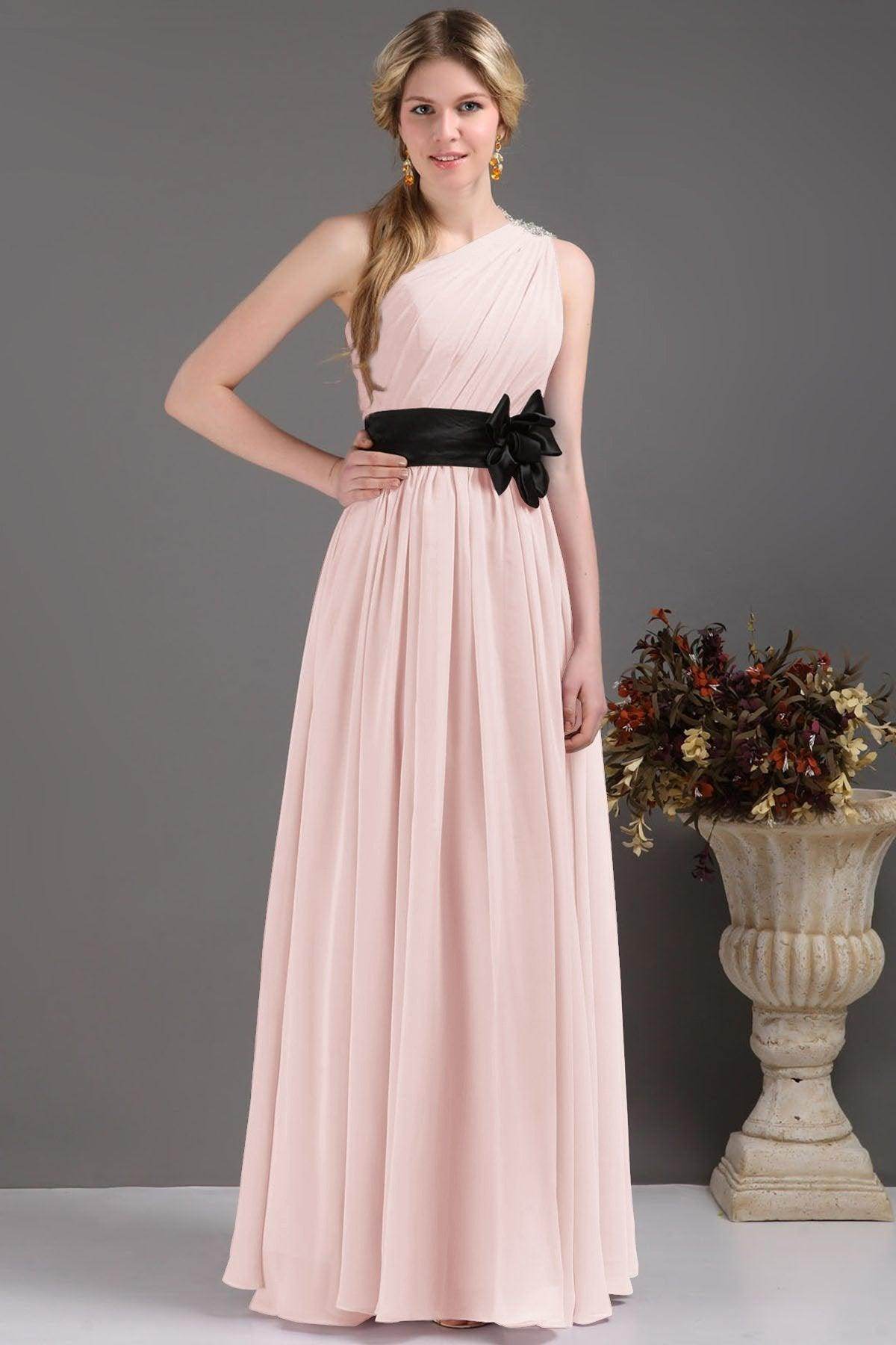 Sheath-Column Floor Length Bridesmaids Dress COSF14001