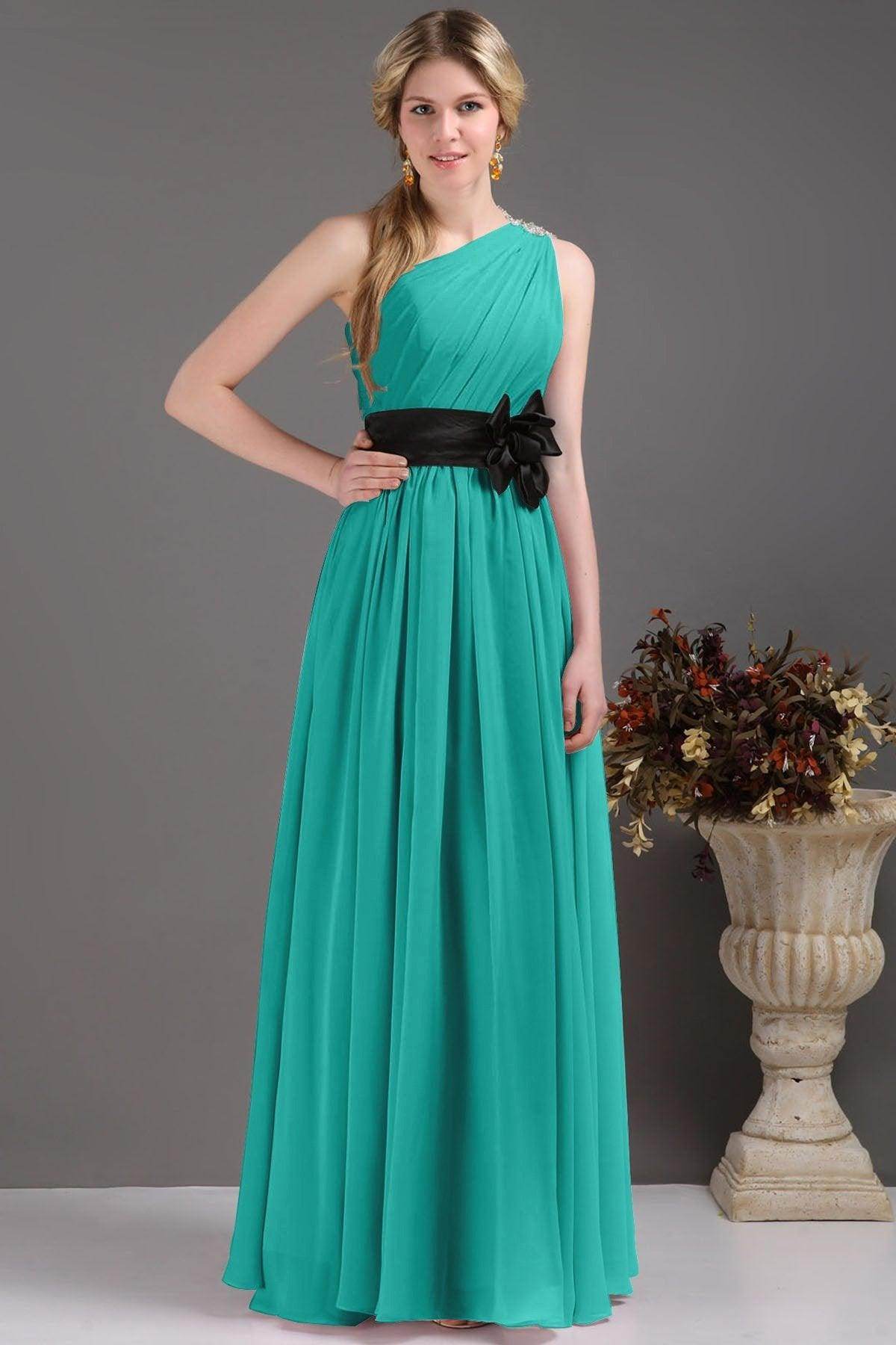 Sheath-Column Floor Length Bridesmaids Dress COSF14001