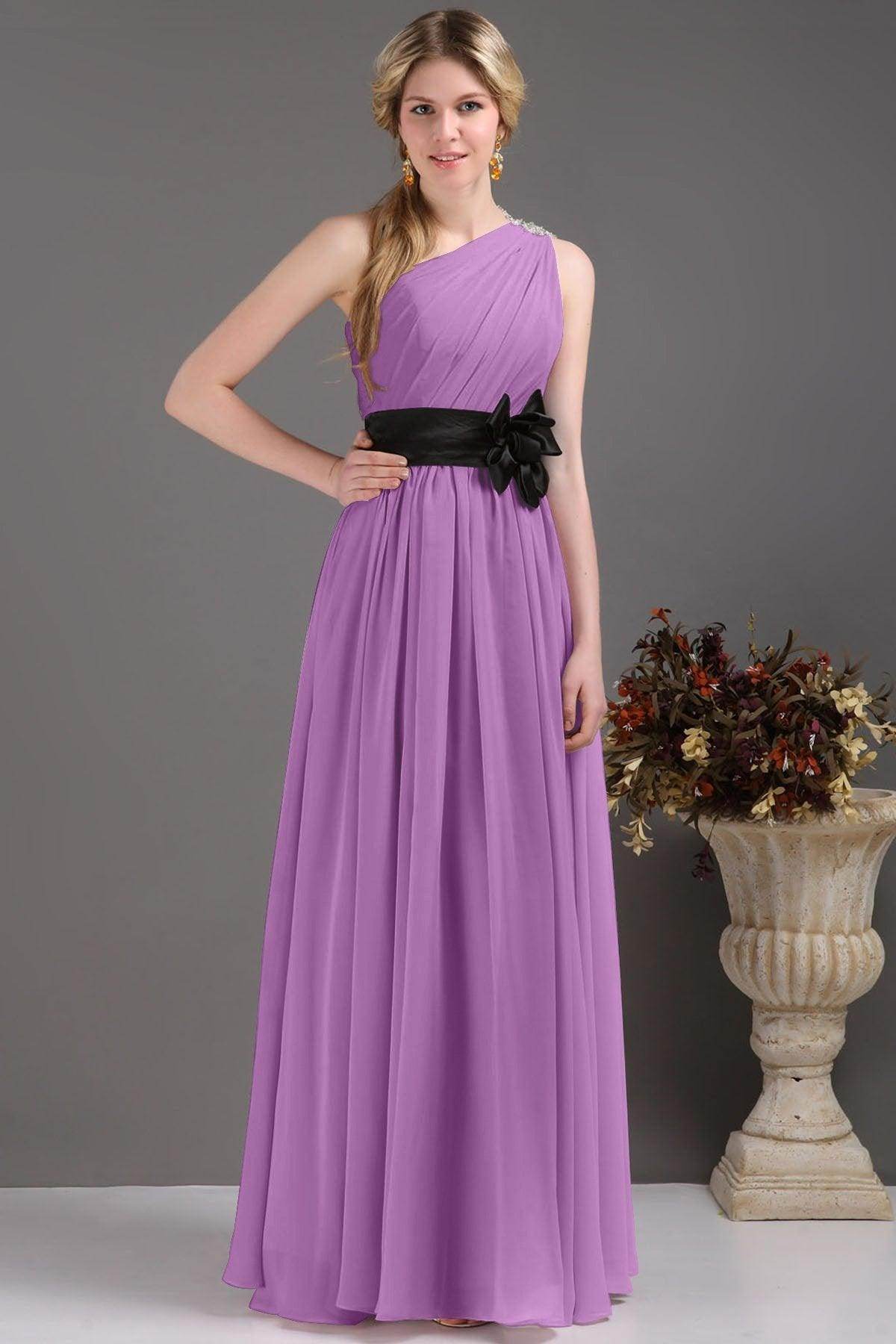 Sheath-Column Floor Length Bridesmaids Dress COSF14001