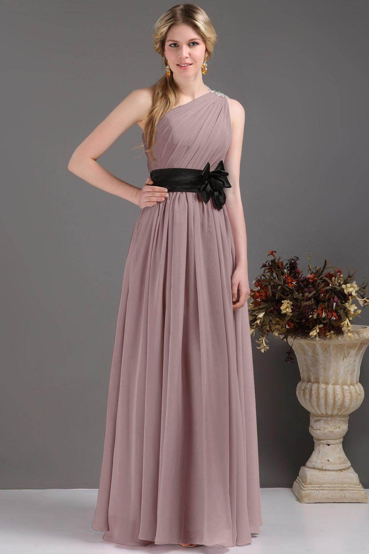 Sheath-Column Floor Length Bridesmaids Dress COSF14001