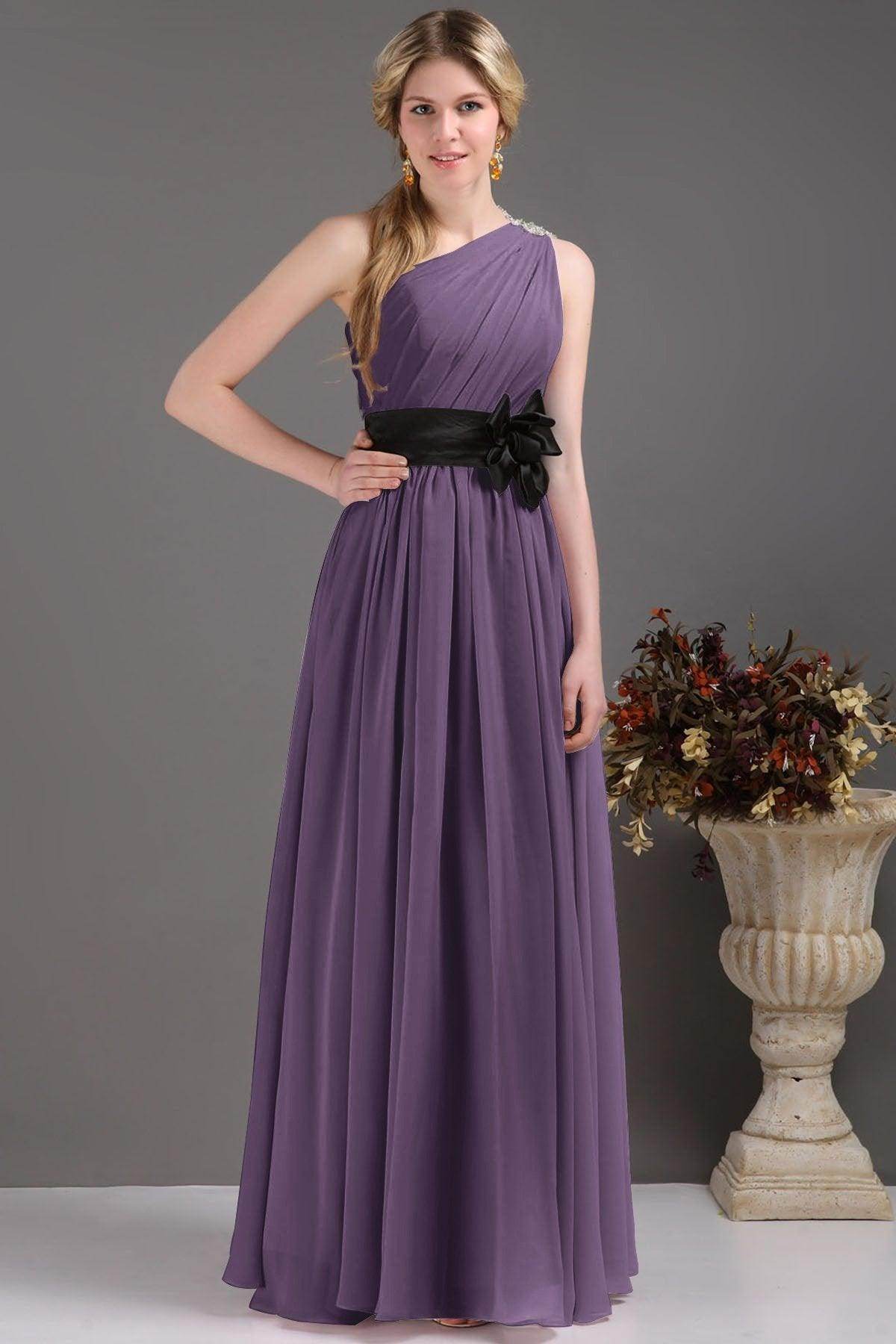 Sheath-Column Floor Length Bridesmaids Dress COSF14001