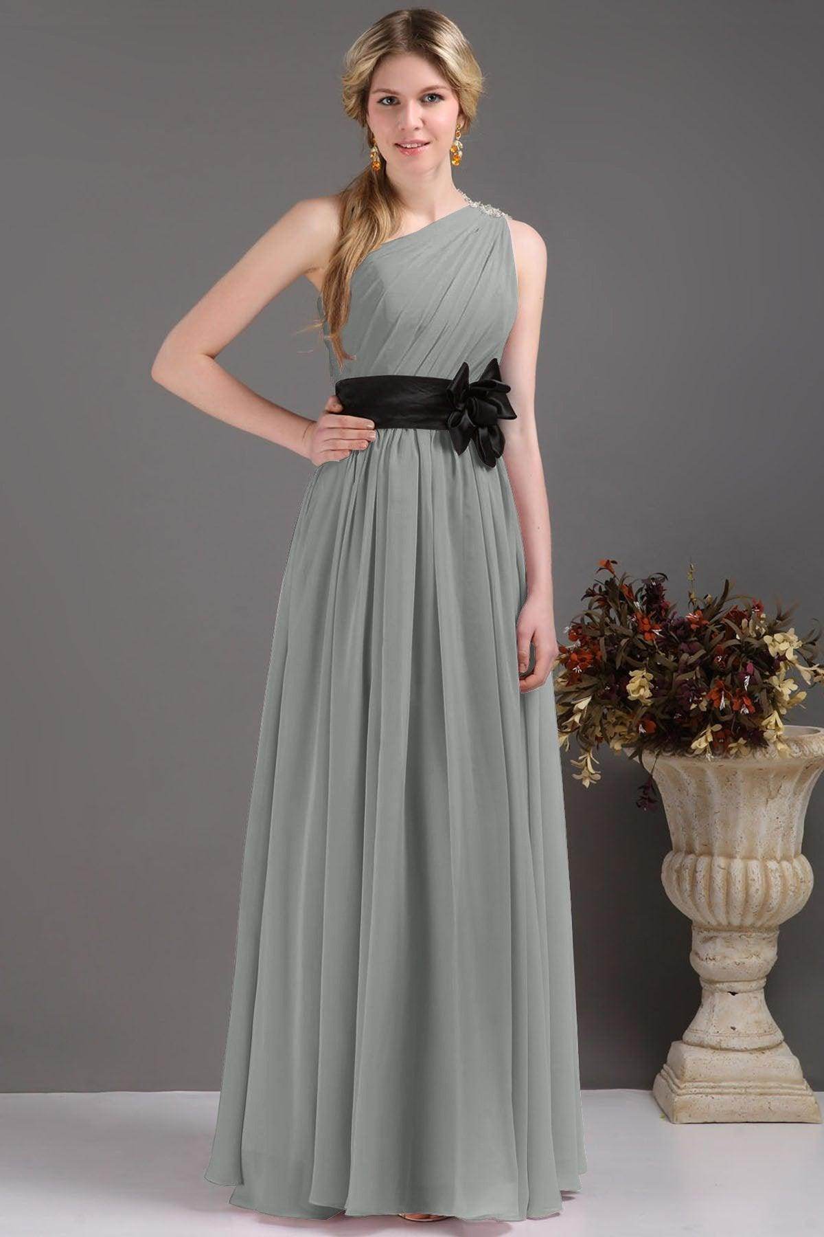 Sheath-Column Floor Length Bridesmaids Dress COSF14001