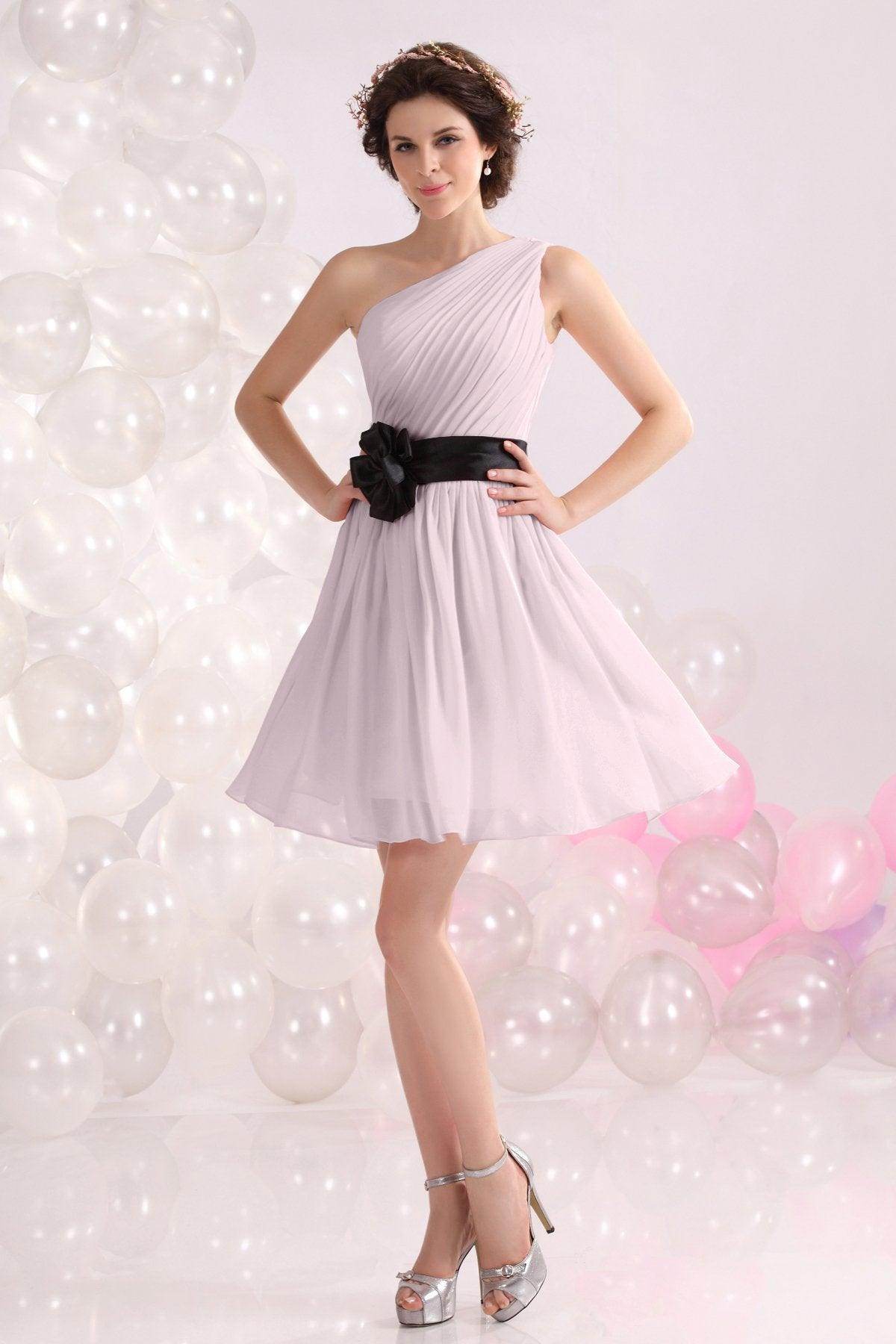 A-Line Short-Mini Chiffon Bridesmaids Dress COZB1301C