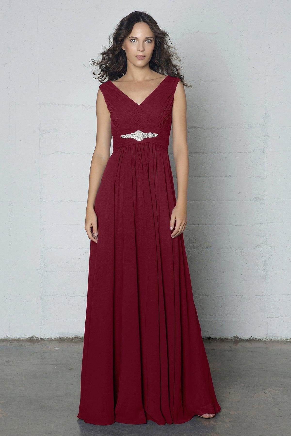 Sheath-Column Floor Length Chiffon Dress COZF14002