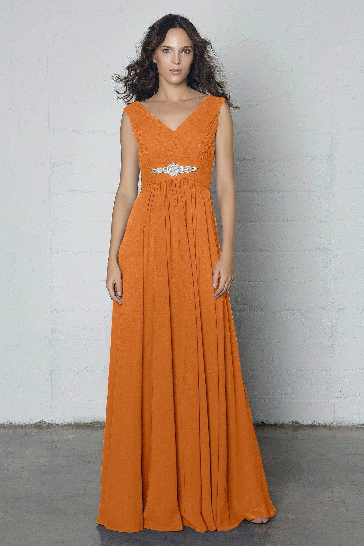 Sheath-Column Floor Length Chiffon Dress COZF14002