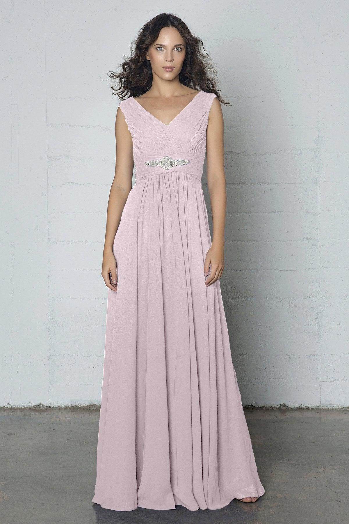 Sheath-Column Floor Length Chiffon Dress COZF14002
