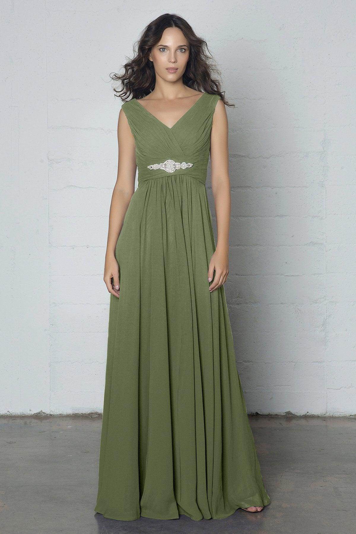 Sheath-Column Floor Length Chiffon Dress COZF14002