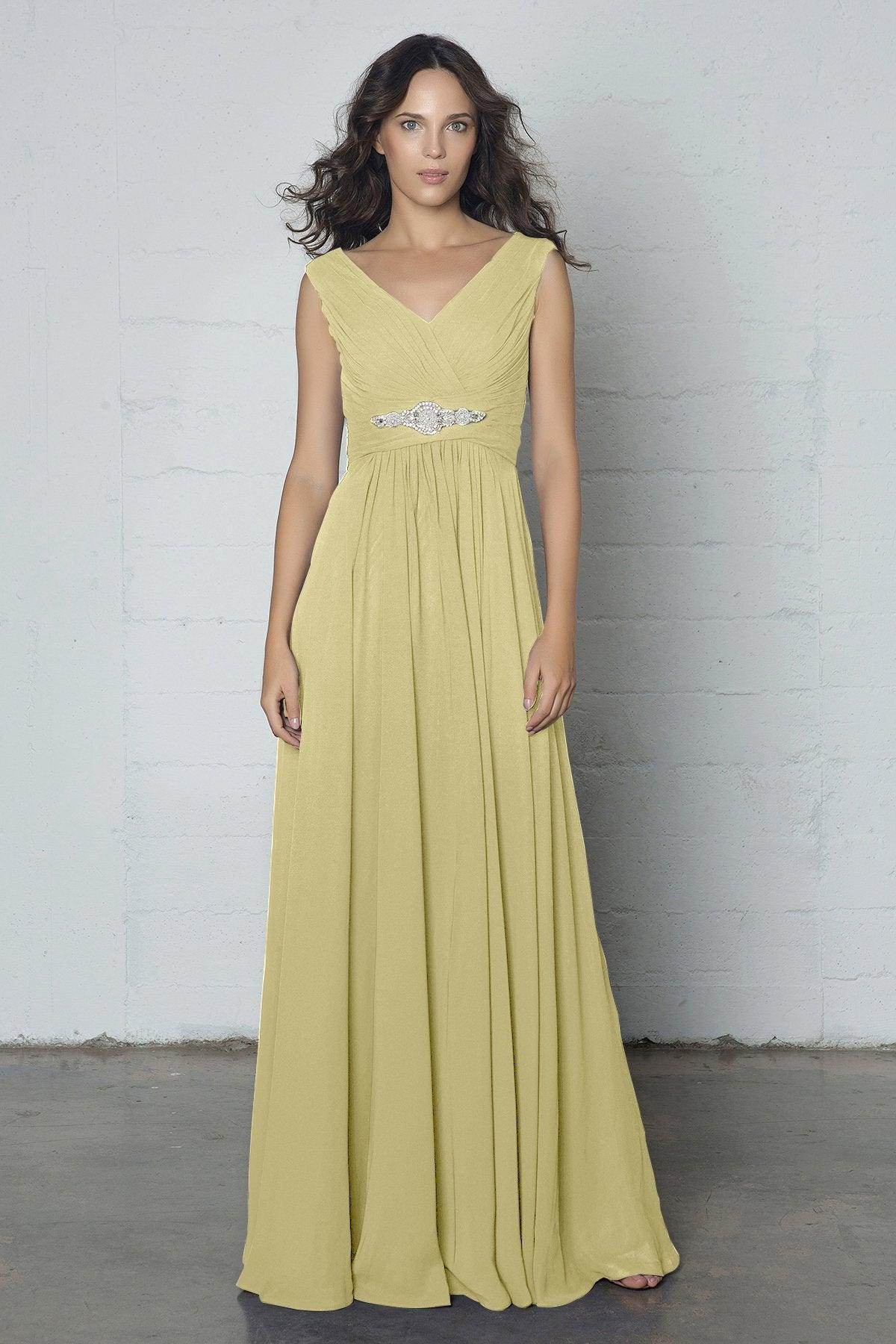 Sheath-Column Floor Length Chiffon Dress COZF14002