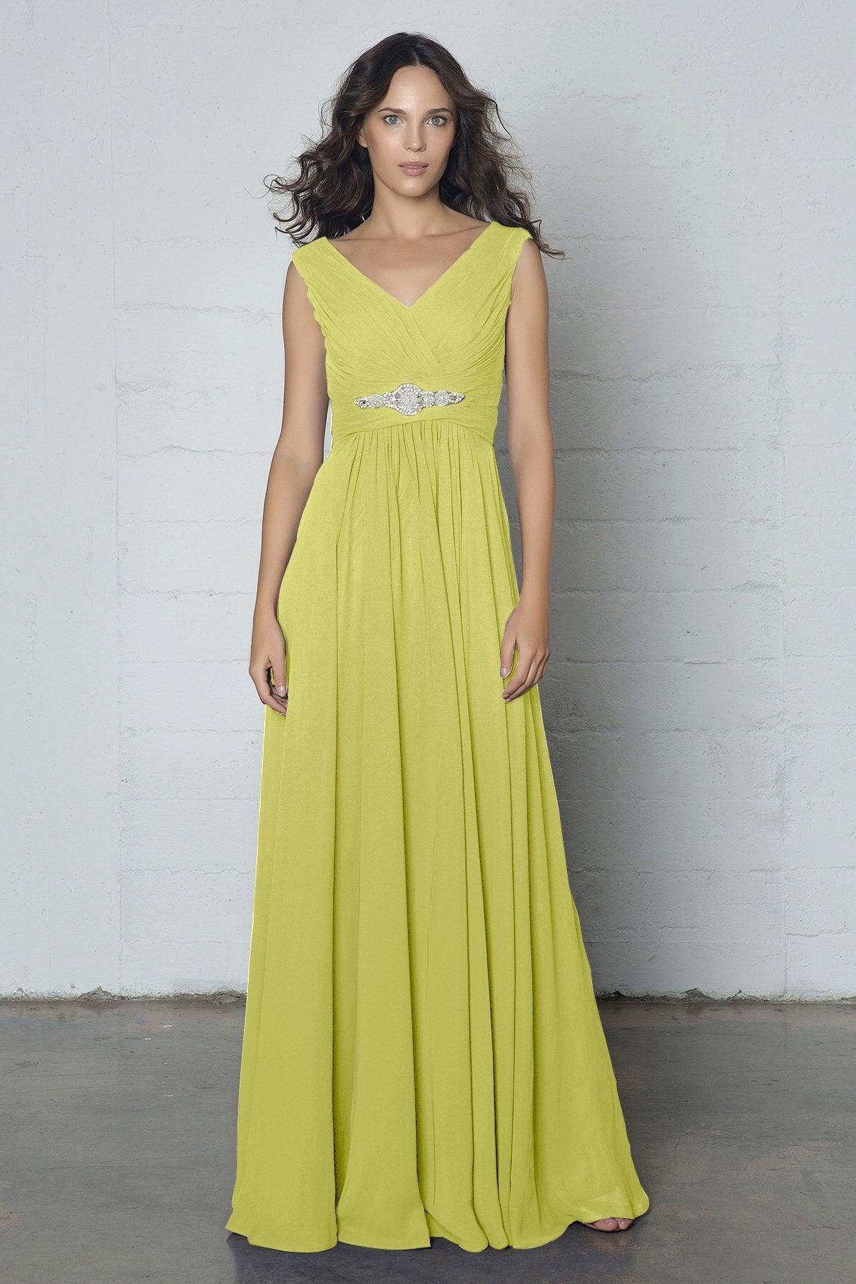 Sheath-Column Floor Length Chiffon Dress COZF14002