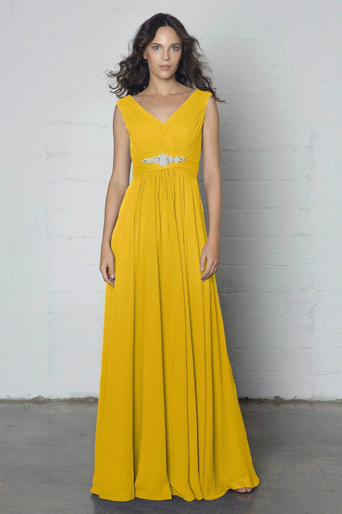 Sheath-Column Floor Length Chiffon Dress COZF14002