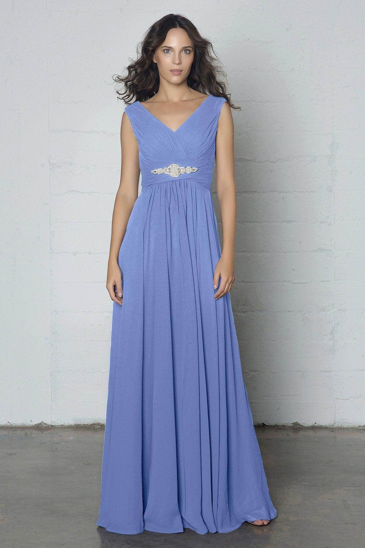 Sheath-Column Floor Length Chiffon Dress COZF14002