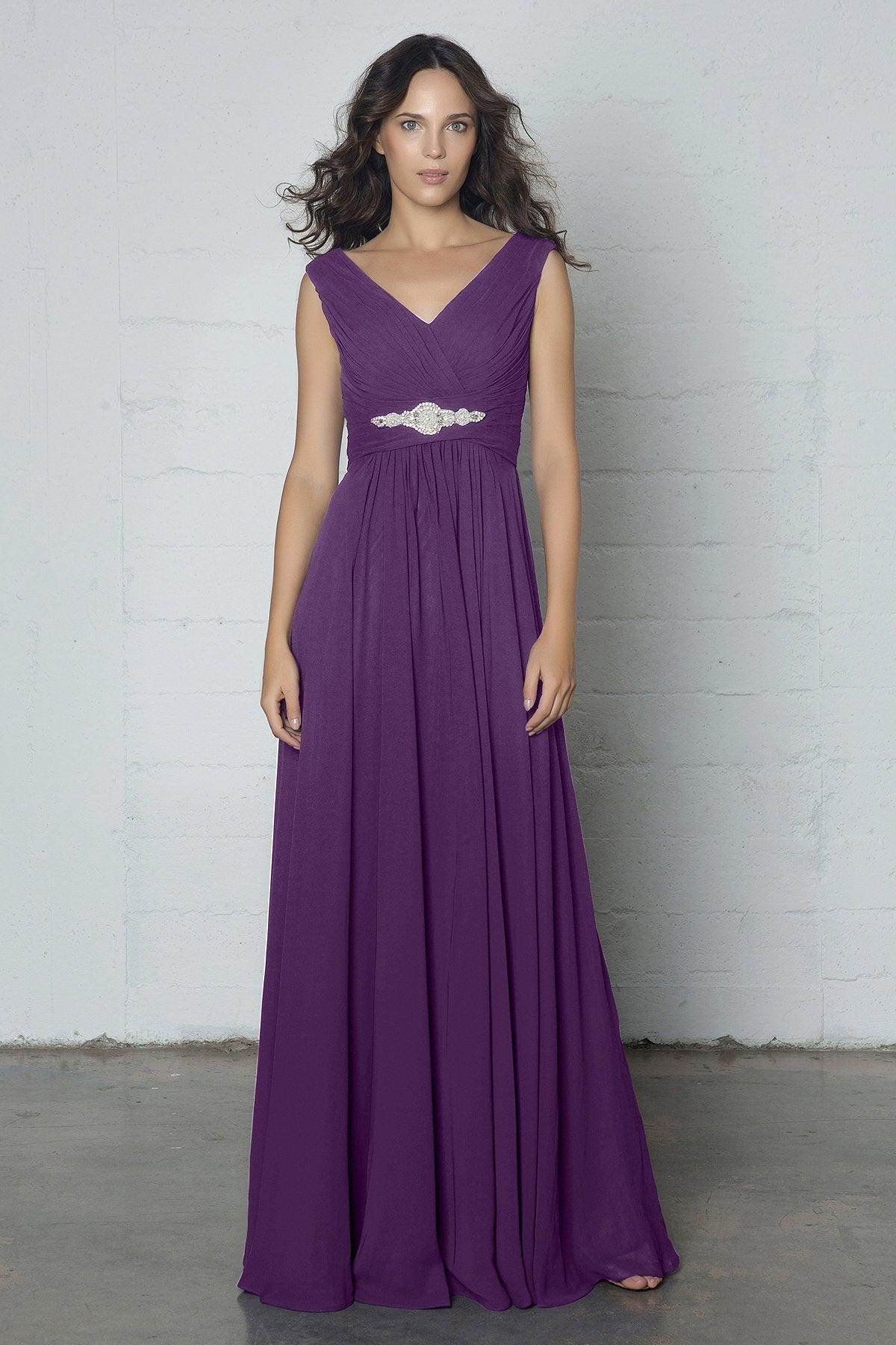 Sheath-Column Floor Length Chiffon Dress COZF14002