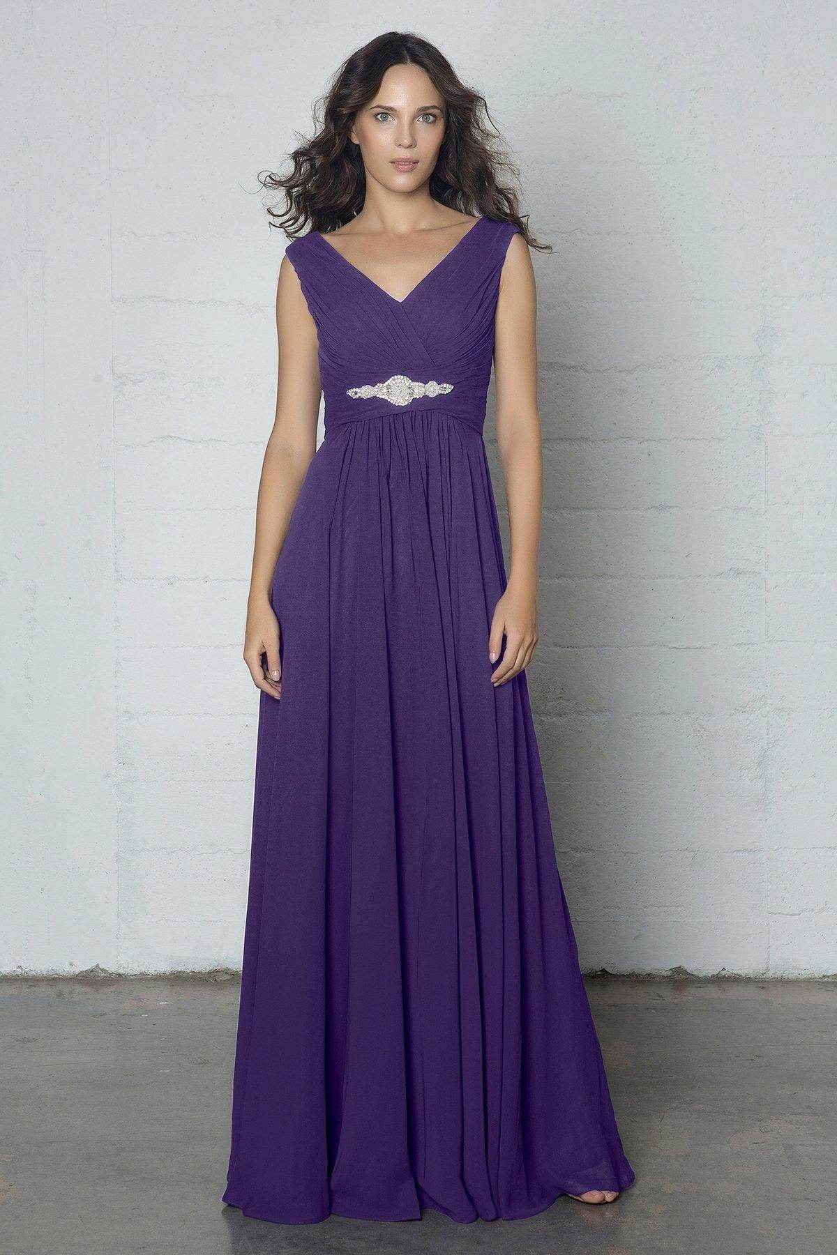 Sheath-Column Floor Length Chiffon Dress COZF14002