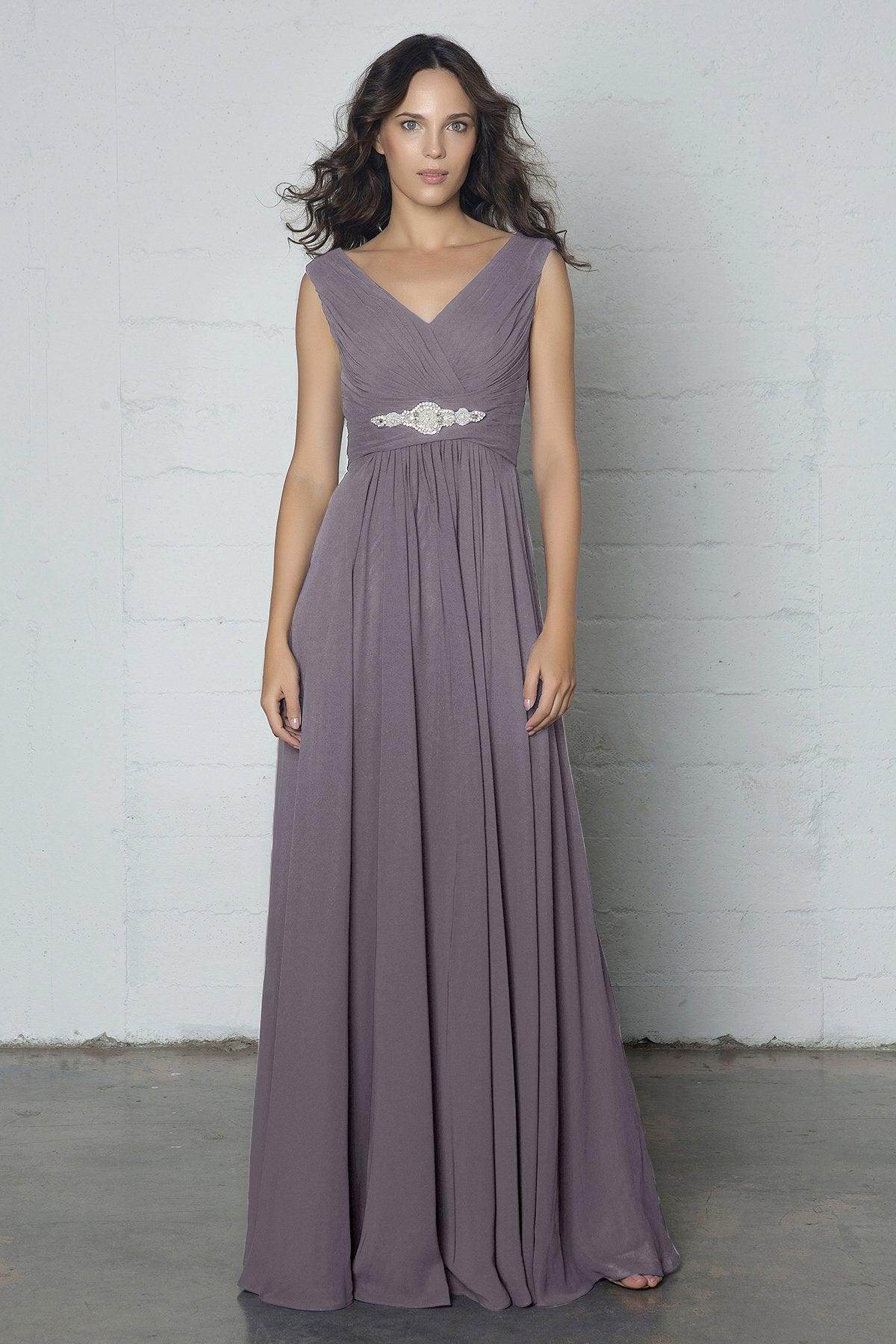 Sheath-Column Floor Length Chiffon Dress COZF14002