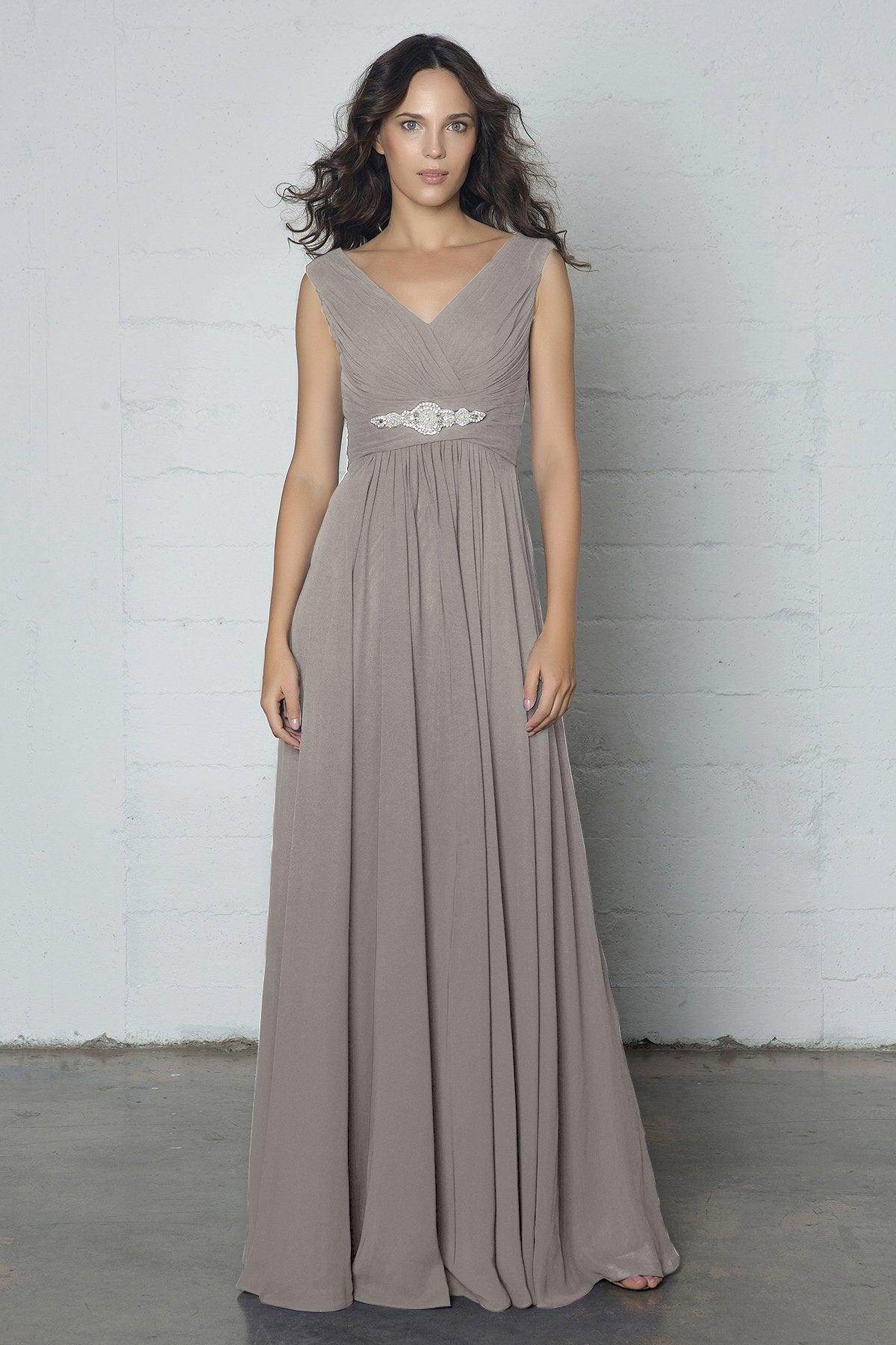Sheath-Column Floor Length Chiffon Dress COZF14002