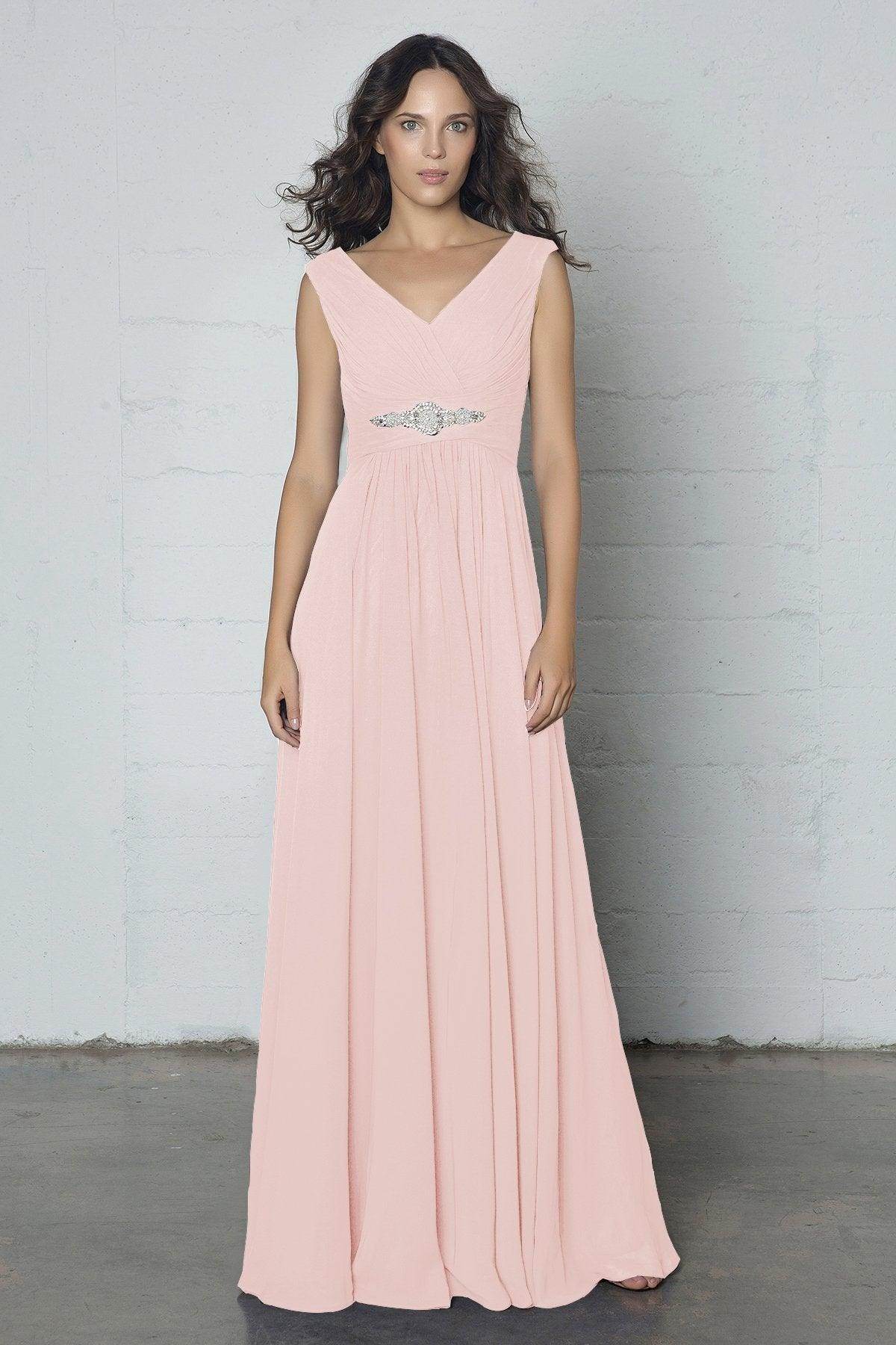Sheath-Column Floor Length Chiffon Dress COZF14002