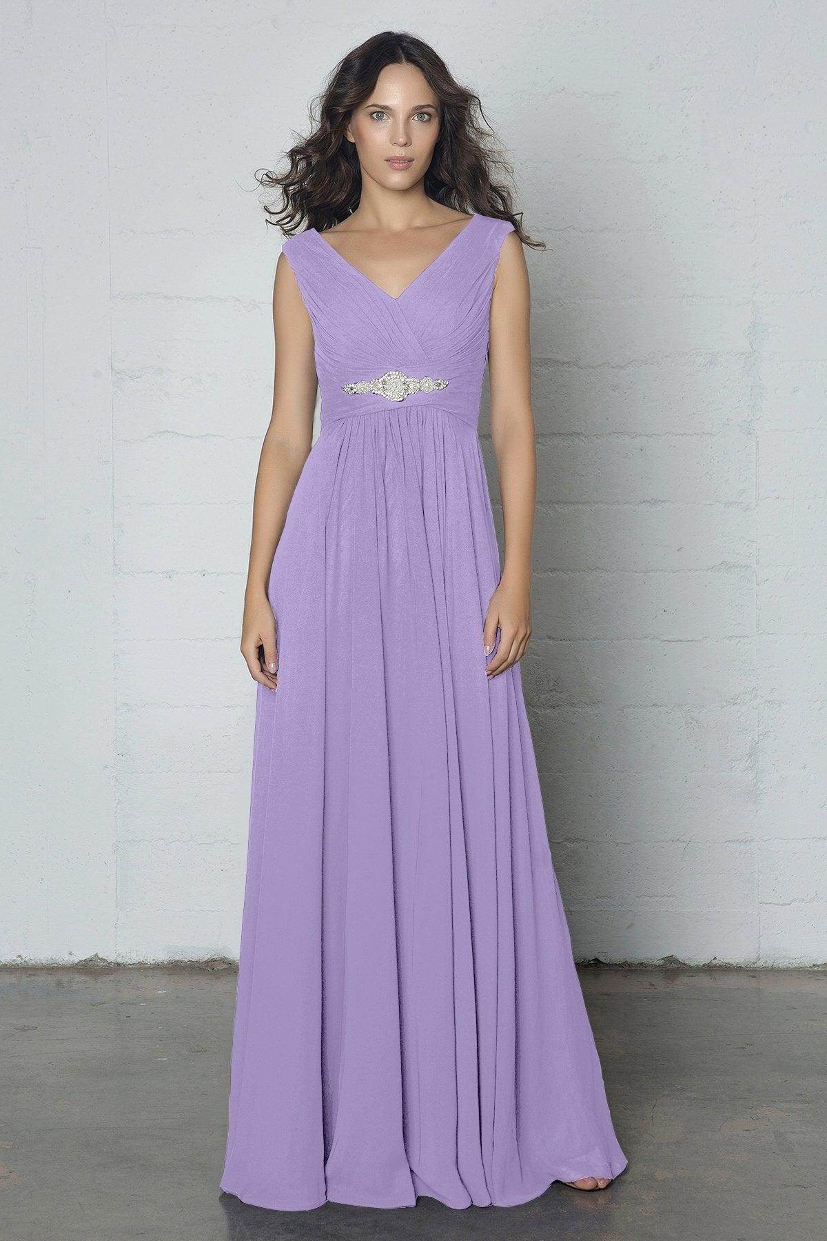 Sheath-Column Floor Length Chiffon Dress COZF14002