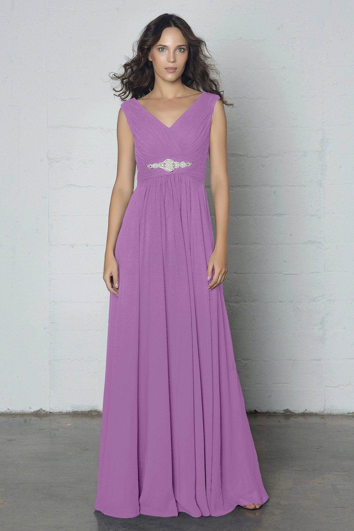 Sheath-Column Floor Length Chiffon Dress COZF14002