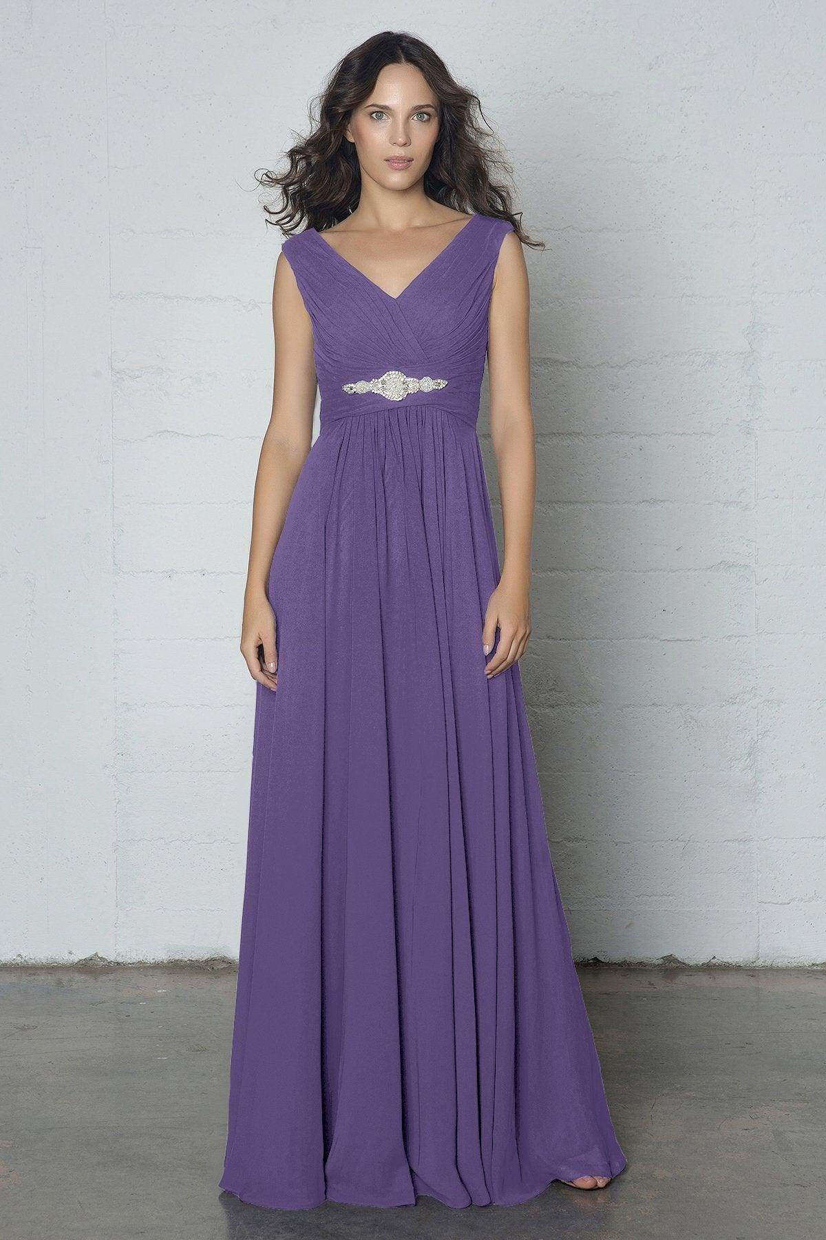 Sheath-Column Floor Length Chiffon Dress COZF14002