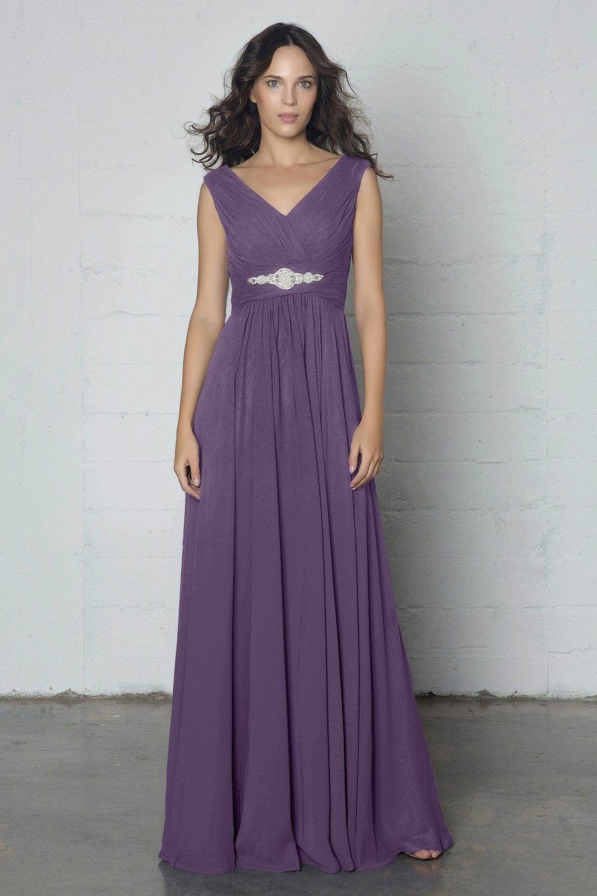 Sheath-Column Floor Length Chiffon Dress COZF14002
