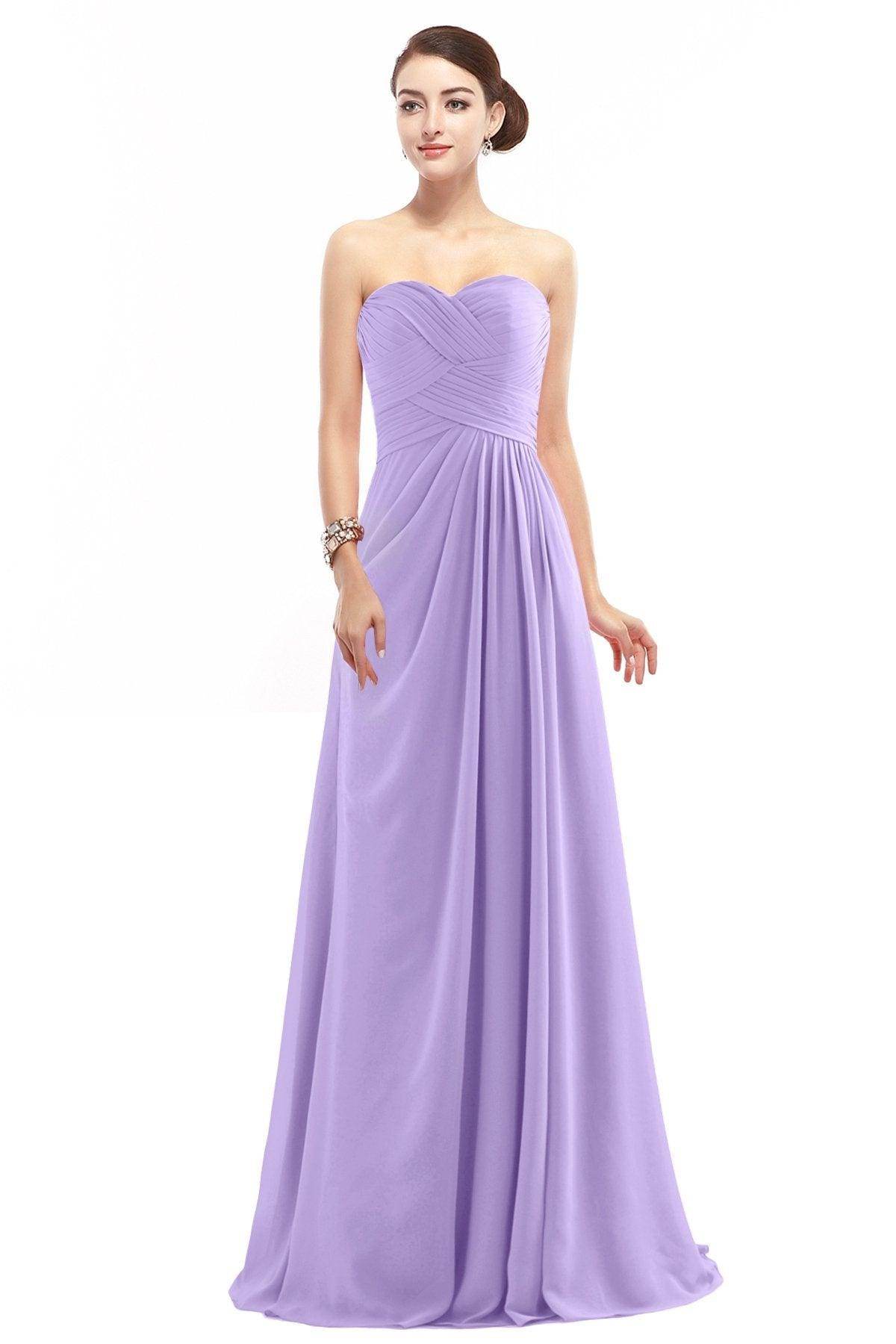 Sheath Floor Length Chiffon Bridesmaid Dress COZF1401D