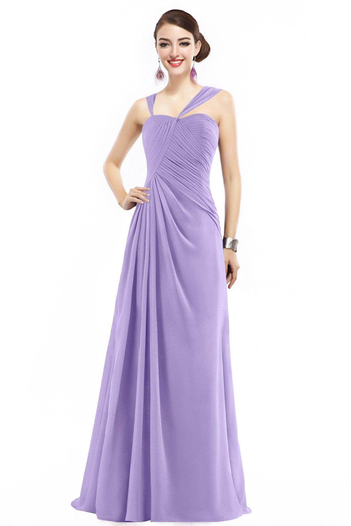 Sheath Floor Length Chiffon Bridesmaid Dress COZF1401F