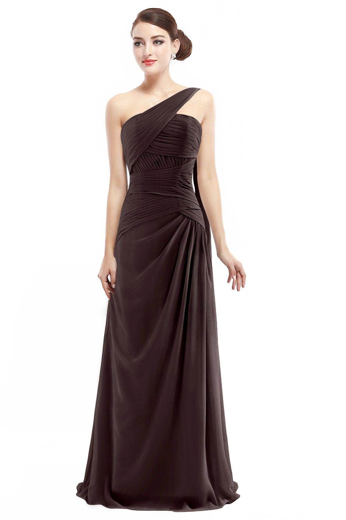 Sheath Floor Length Chiffon Bridesmaid Dress COZF14021