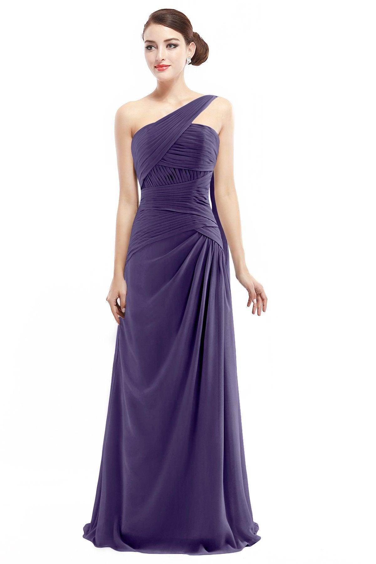 Sheath Floor Length Chiffon Bridesmaid Dress COZF14021