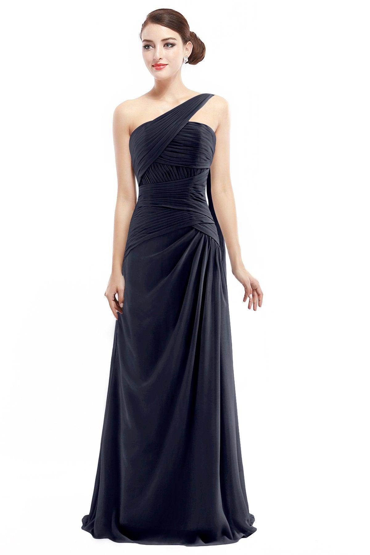 Sheath Floor Length Chiffon Bridesmaid Dress COZF14021
