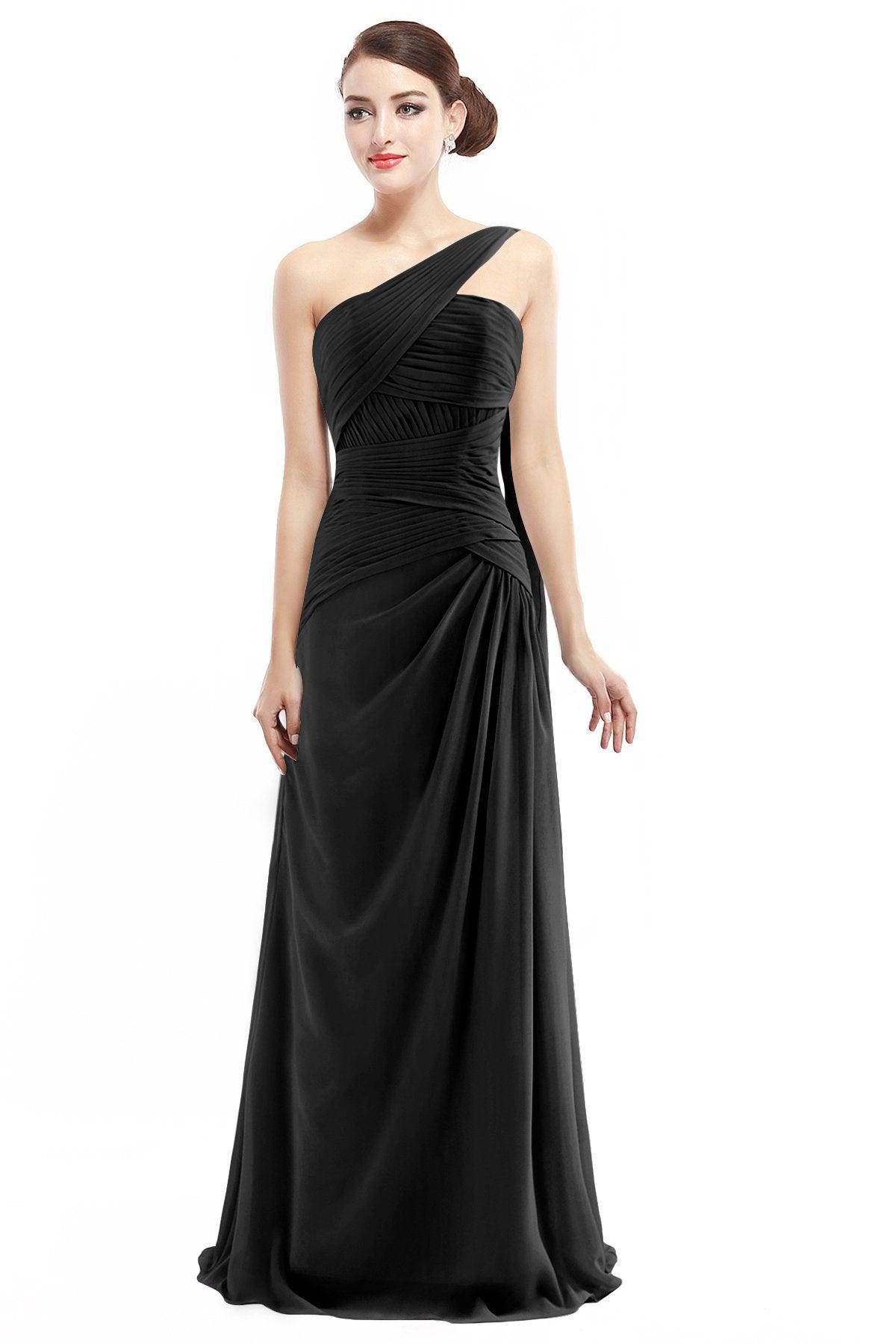 Sheath Floor Length Chiffon Bridesmaid Dress COZF14021