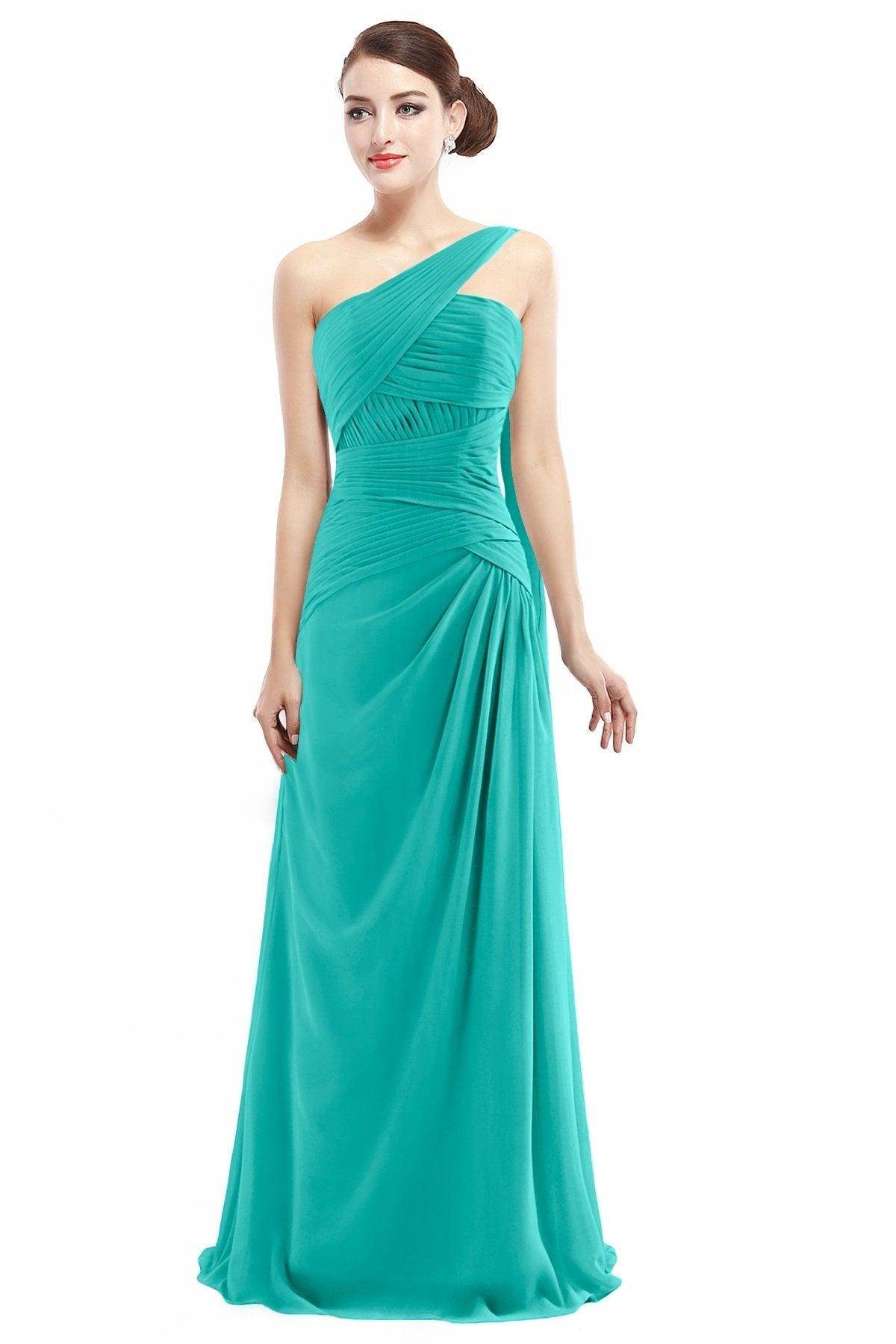 Sheath Floor Length Chiffon Bridesmaid Dress COZF14021
