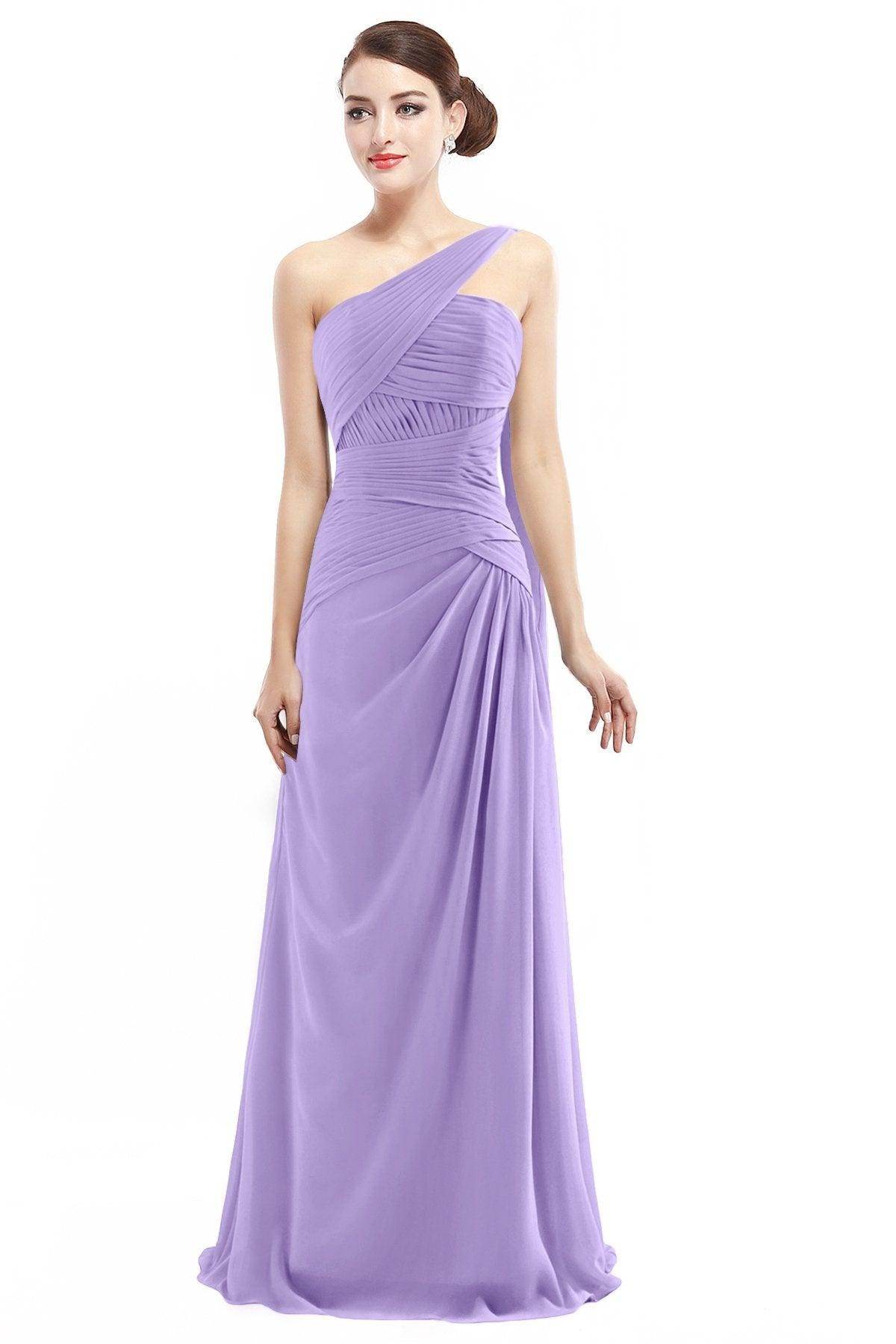 Sheath Floor Length Chiffon Bridesmaid Dress COZF14021