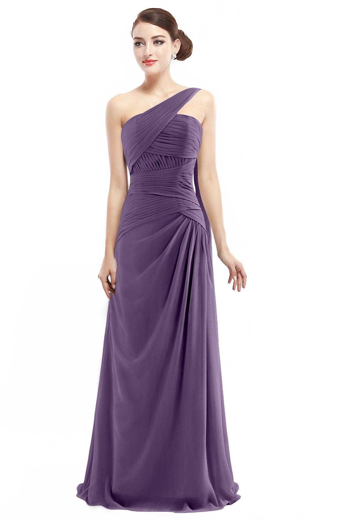 Sheath Floor Length Chiffon Bridesmaid Dress COZF14021