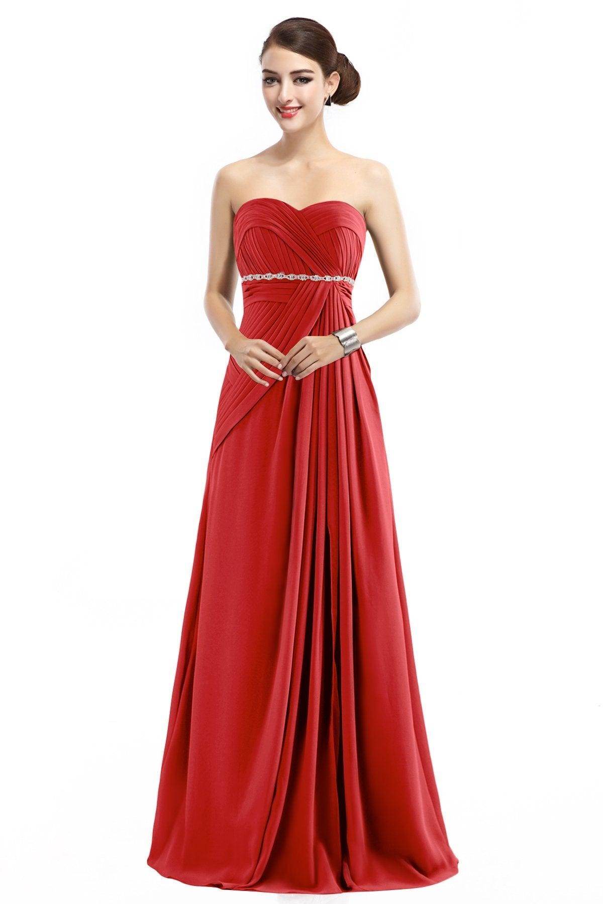 Sheath Floor Length Chiffon Bridesmaid Dress COZF14022