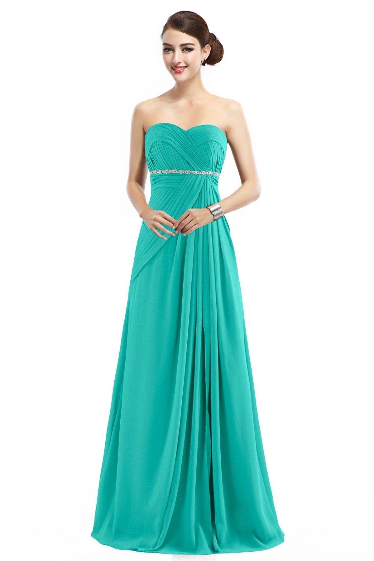 Sheath Floor Length Chiffon Bridesmaid Dress COZF14022