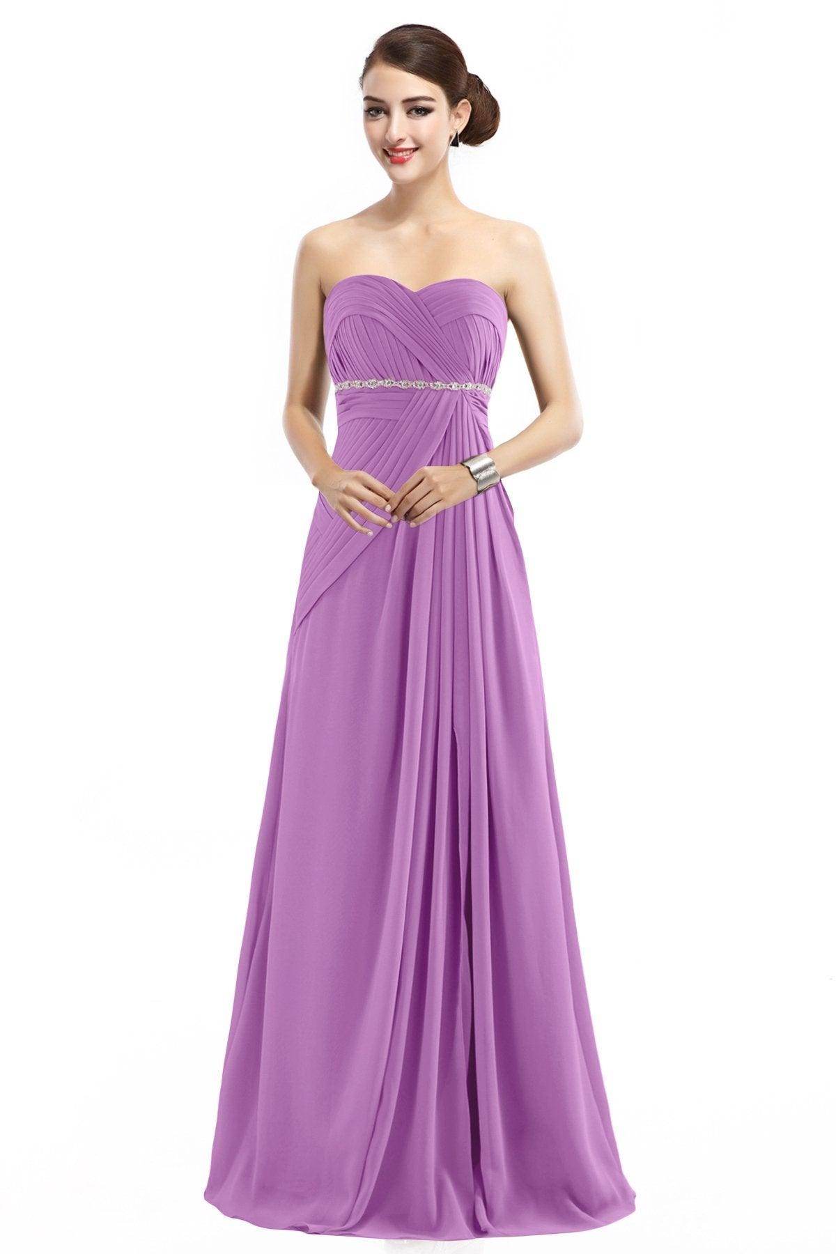Sheath Floor Length Chiffon Bridesmaid Dress COZF14022