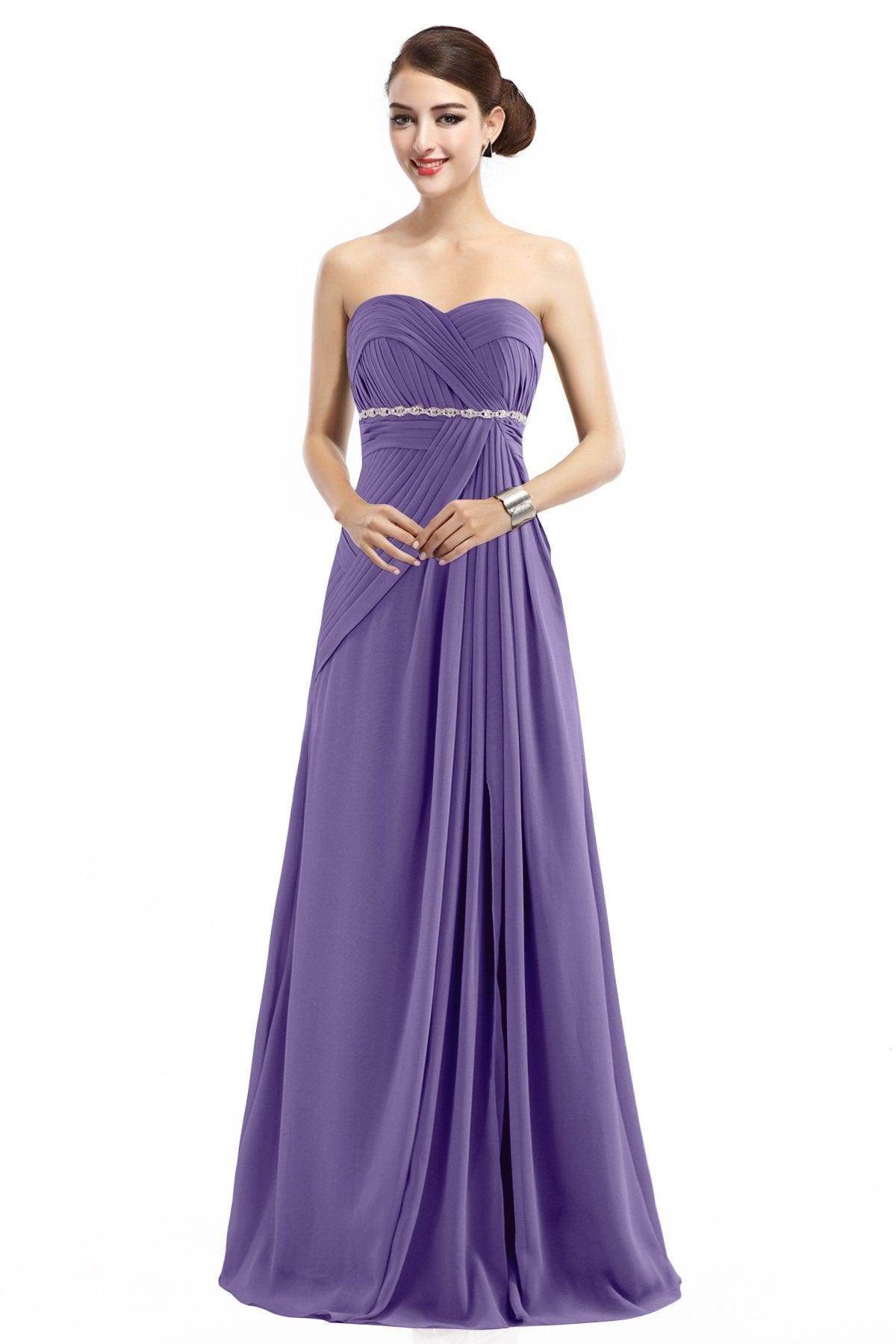 Sheath Floor Length Chiffon Bridesmaid Dress COZF14022