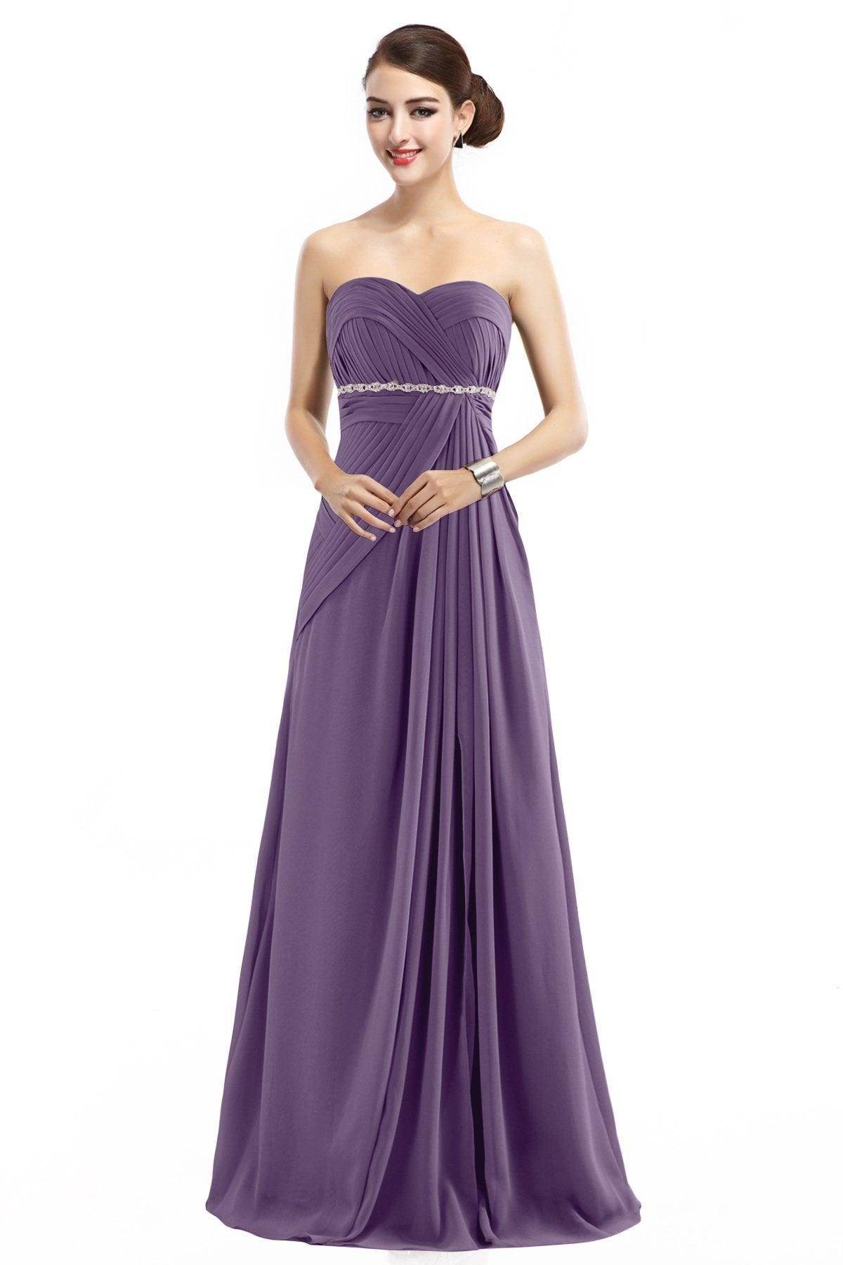 Sheath Floor Length Chiffon Bridesmaid Dress COZF14022