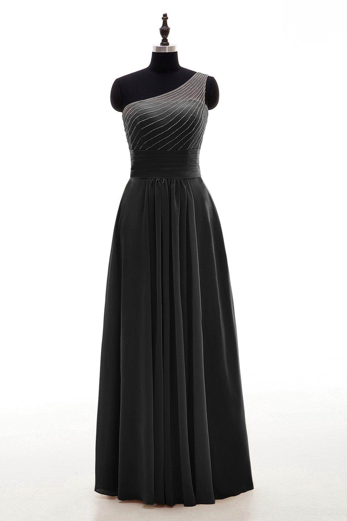 Sheath Floor Length Chiffon Bridesmaid Dress COZF1409A