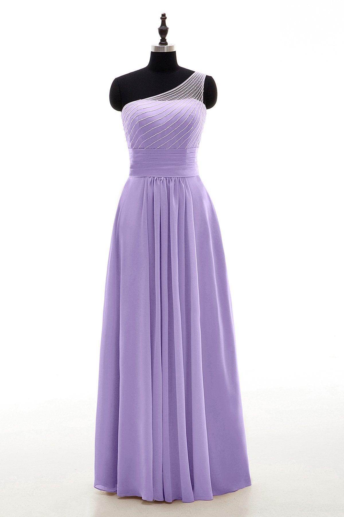 Sheath Floor Length Chiffon Bridesmaid Dress COZF1409A