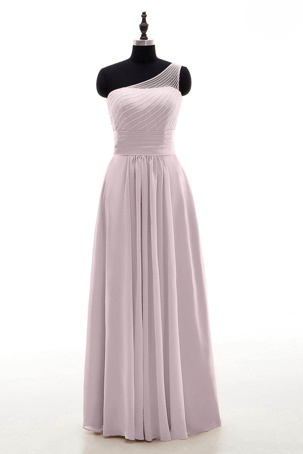 Sheath Floor Length Chiffon Bridesmaid Dress COZF1409A
