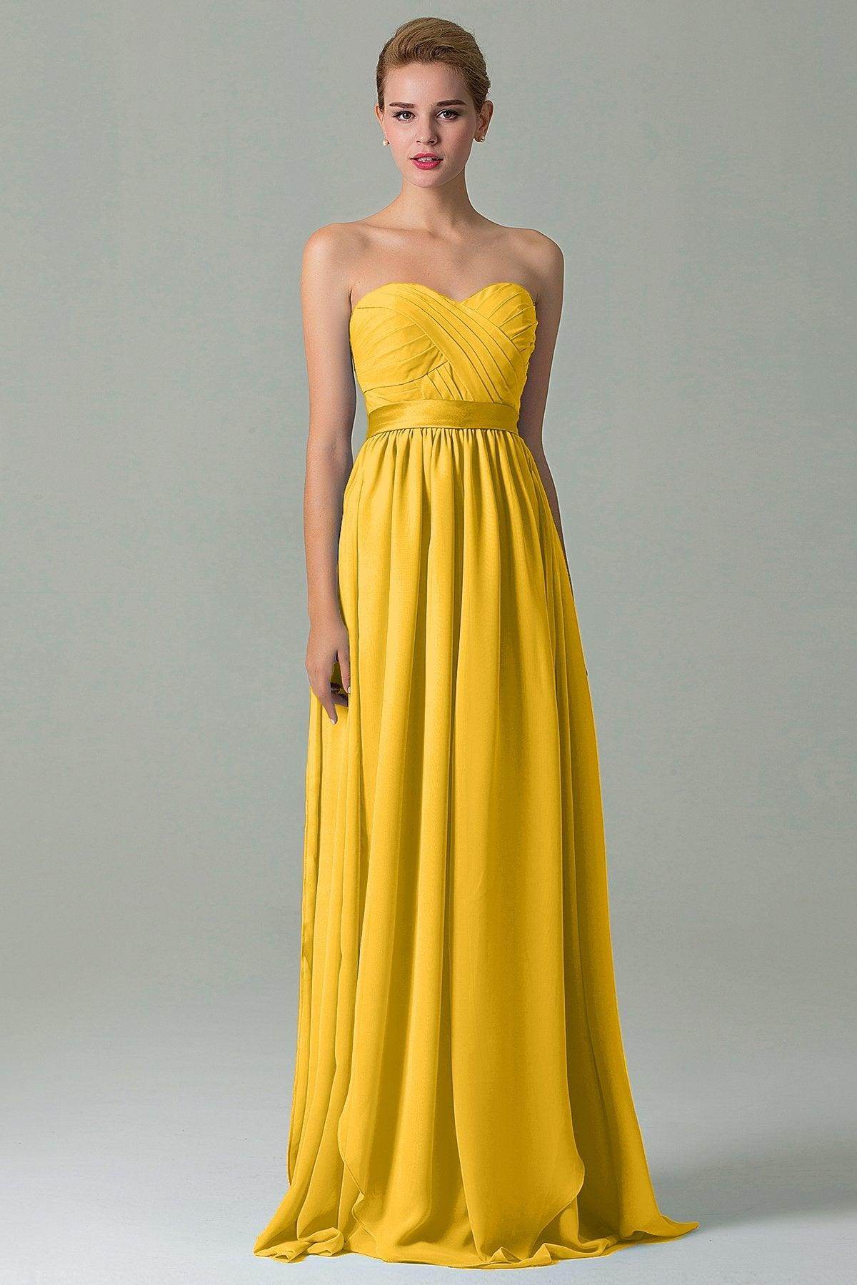 Sheath Floor Length Chiffon Bridesmaid Dress COZF140A1
