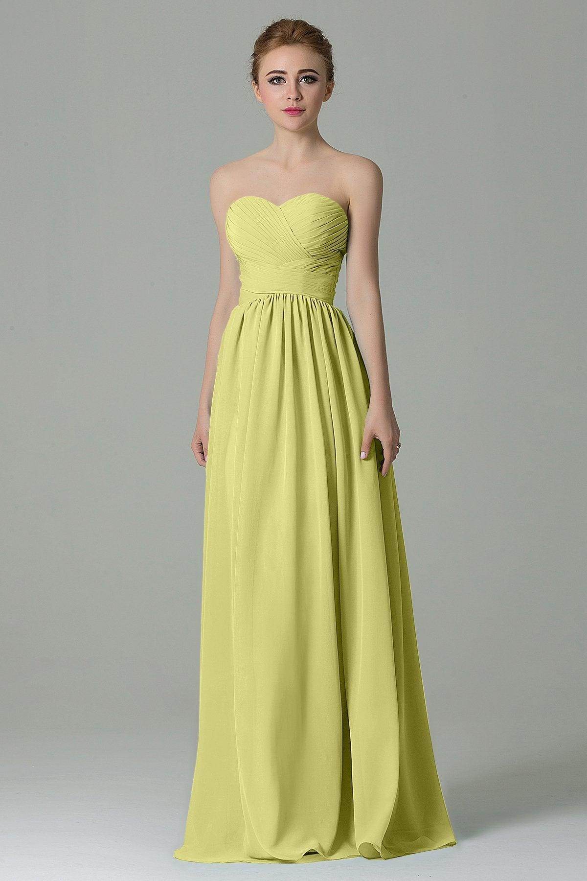 Sheath Floor Length Chiffon Bridesmaid Dress COZF1500C