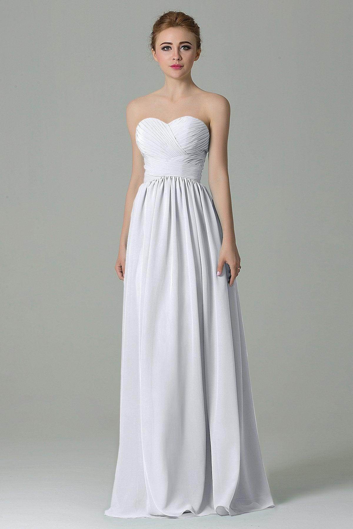 Sheath Floor Length Chiffon Bridesmaid Dress COZF1500C