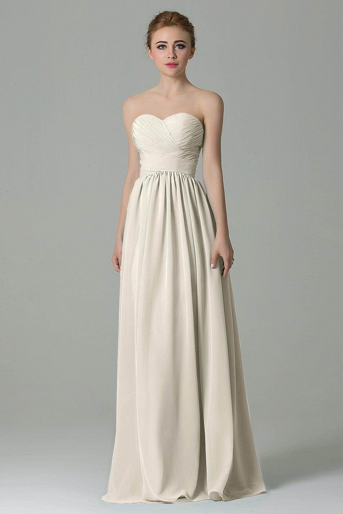 Sheath Floor Length Chiffon Bridesmaid Dress COZF1500C