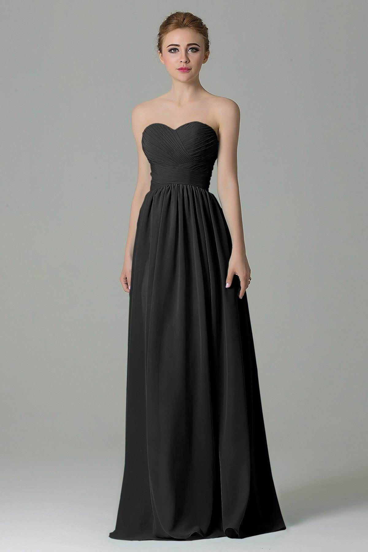 Sheath Floor Length Chiffon Bridesmaid Dress COZF1500C