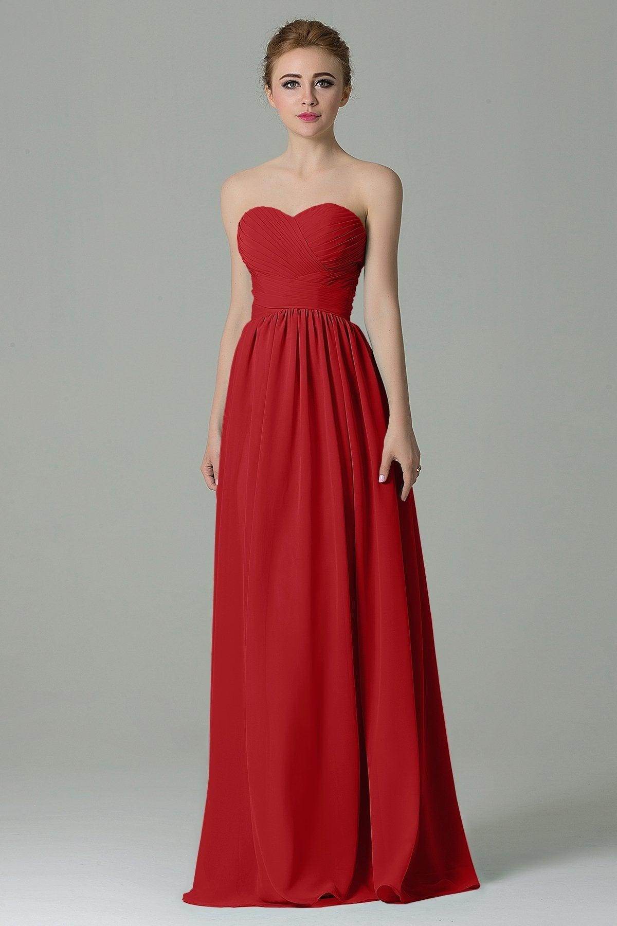Sheath Floor Length Chiffon Bridesmaid Dress COZF1500C