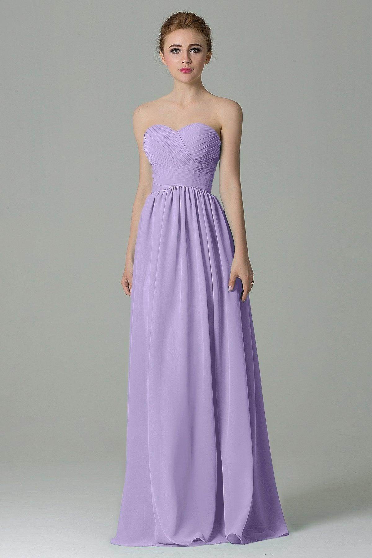 Sheath Floor Length Chiffon Bridesmaid Dress COZF1500C