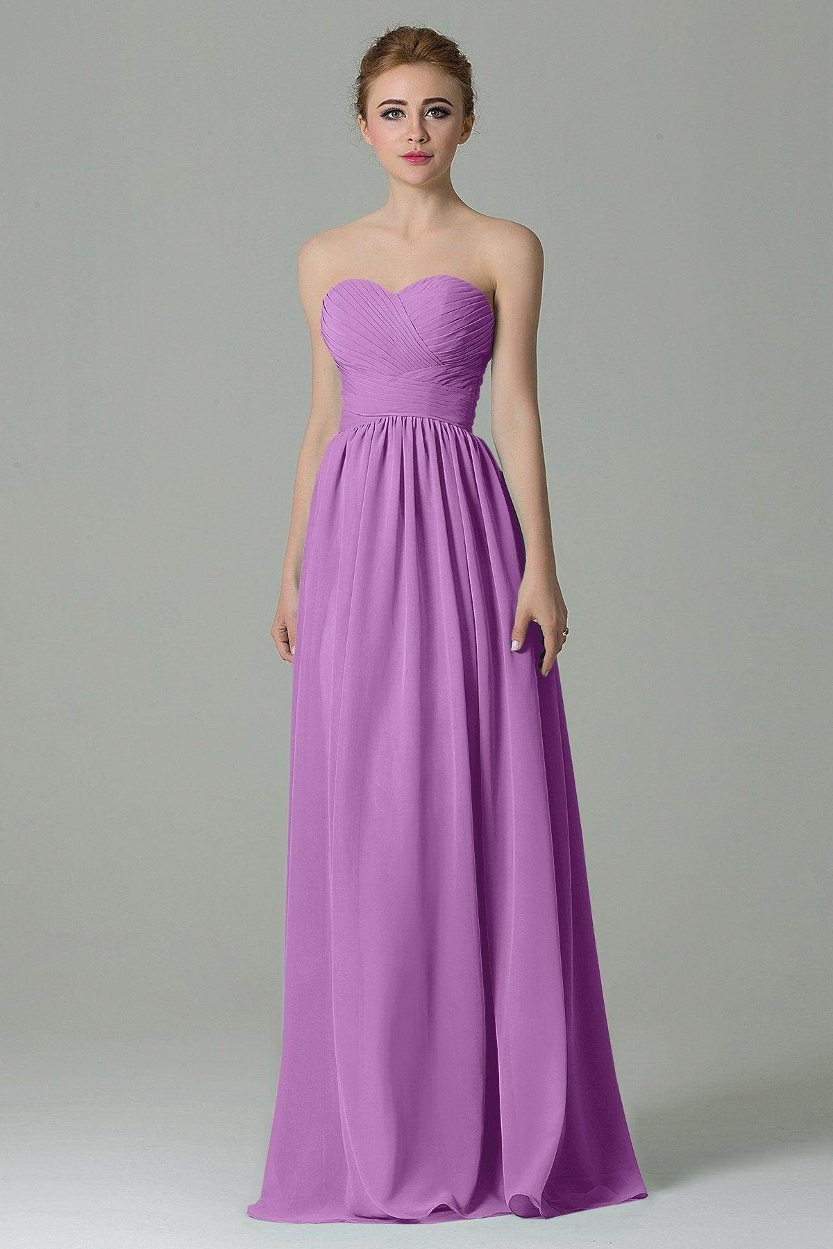 Sheath Floor Length Chiffon Bridesmaid Dress COZF1500C